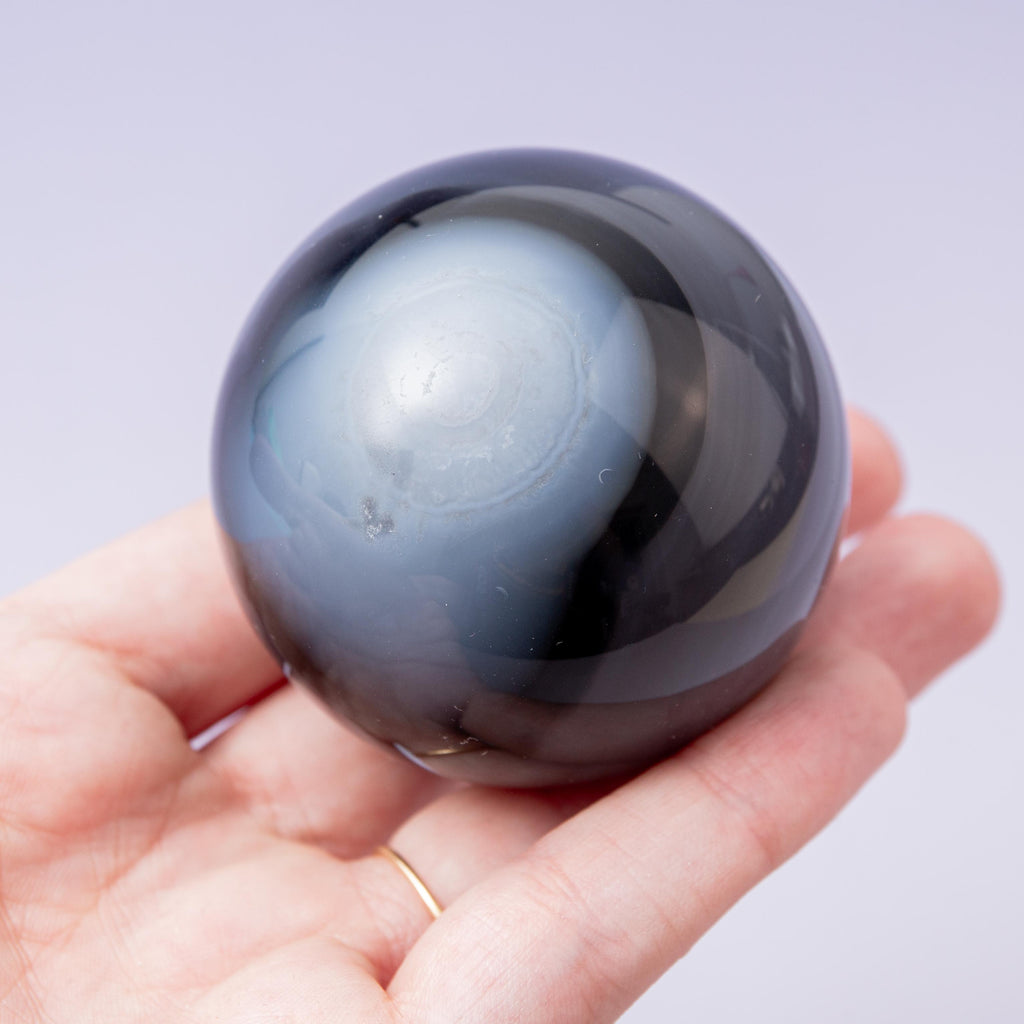 Volcanic Agate Sphere - 54 mm 205 gr — photo 3