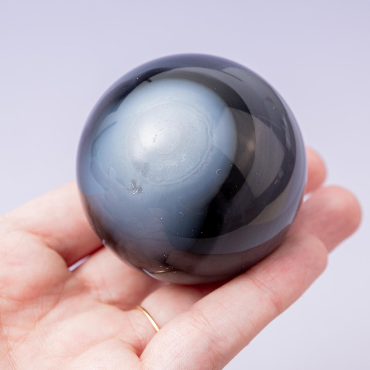 Volcanic Agate Sphere - 54 mm 205 gr — photo 3