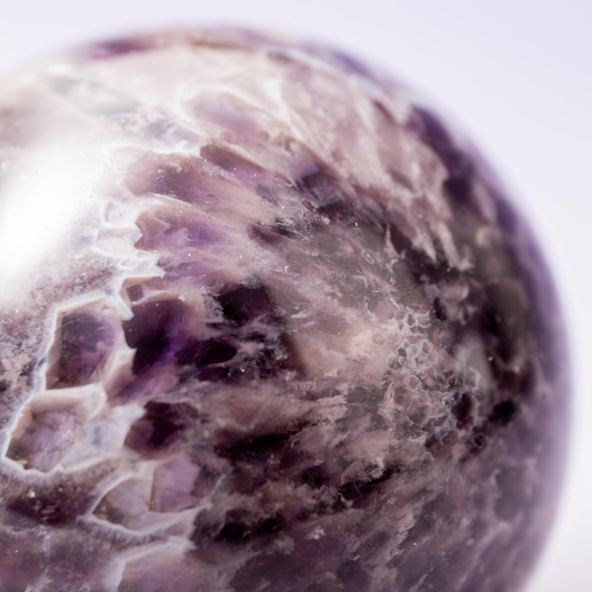 Chevron Ametiszt Sphere - 8 cm 575 gr