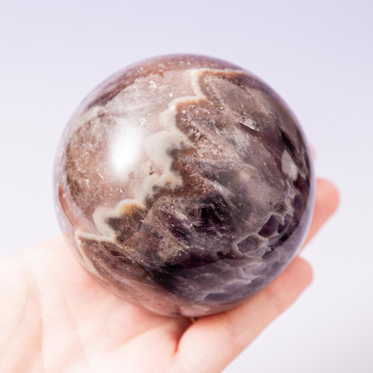 Chevron Ametiszt Sphere - 8 cm 575 gr