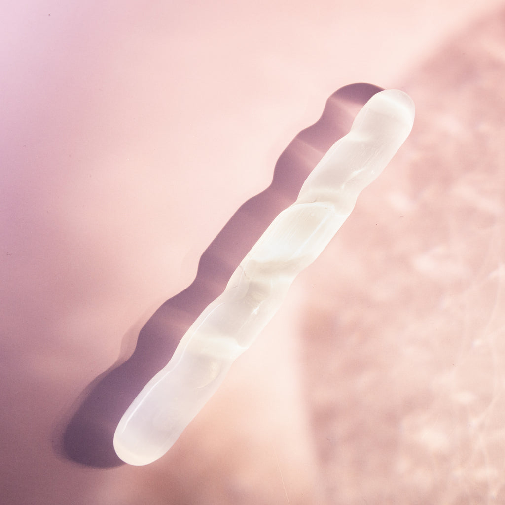 Selenite – Spine Stick  15cm