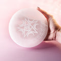 Selenite - Pentacle Charging Plate