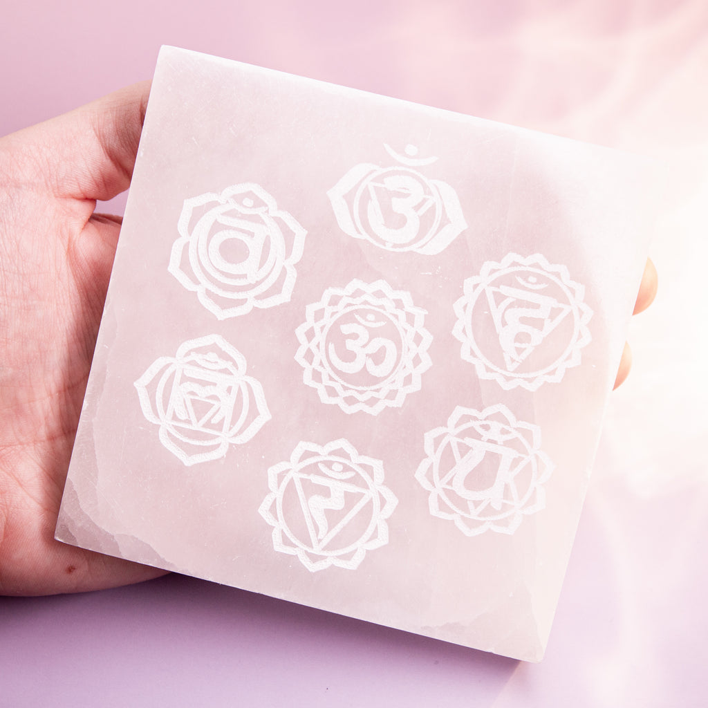 Selenite – Chakra Charging Plate