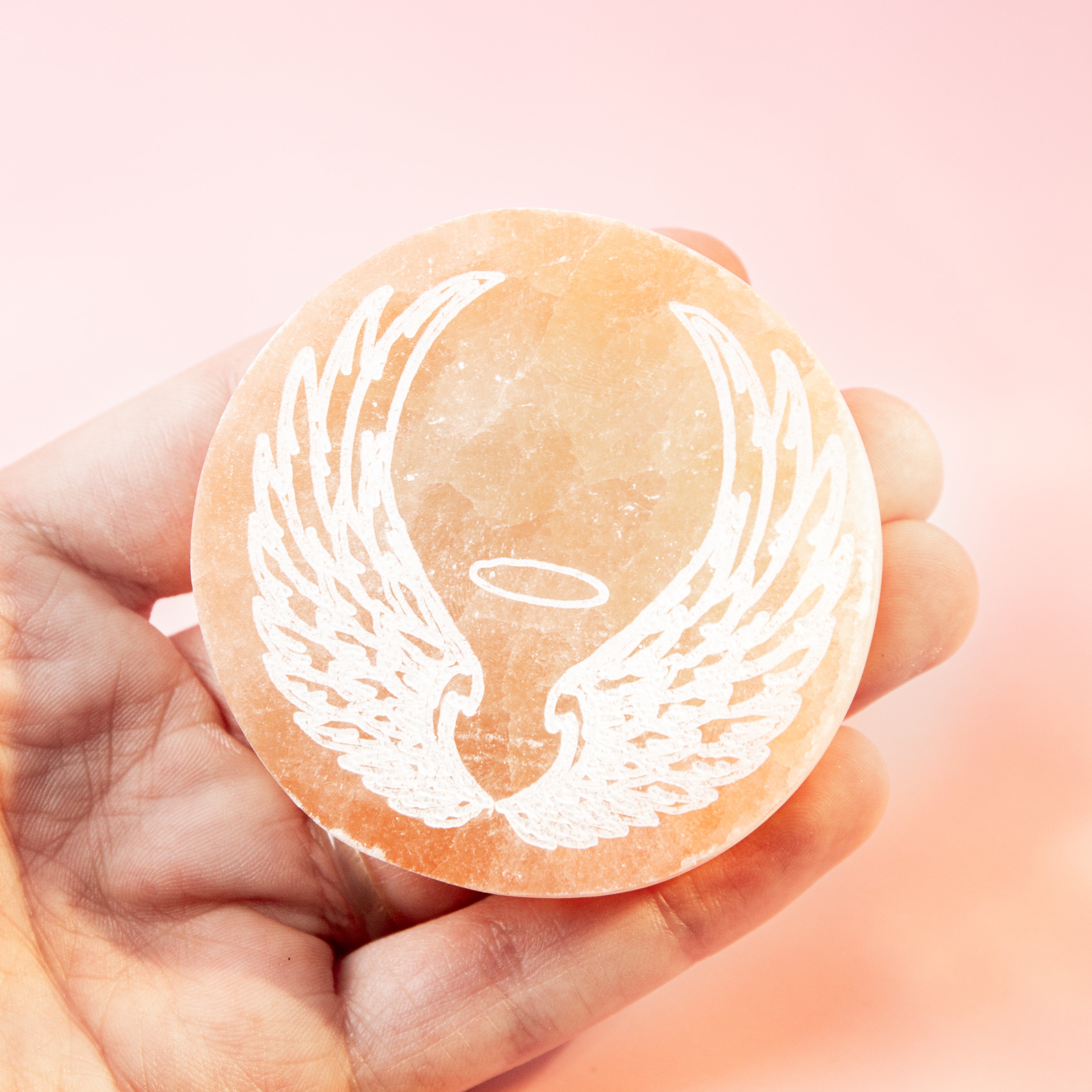 Selenite Orange Wings - 6cm