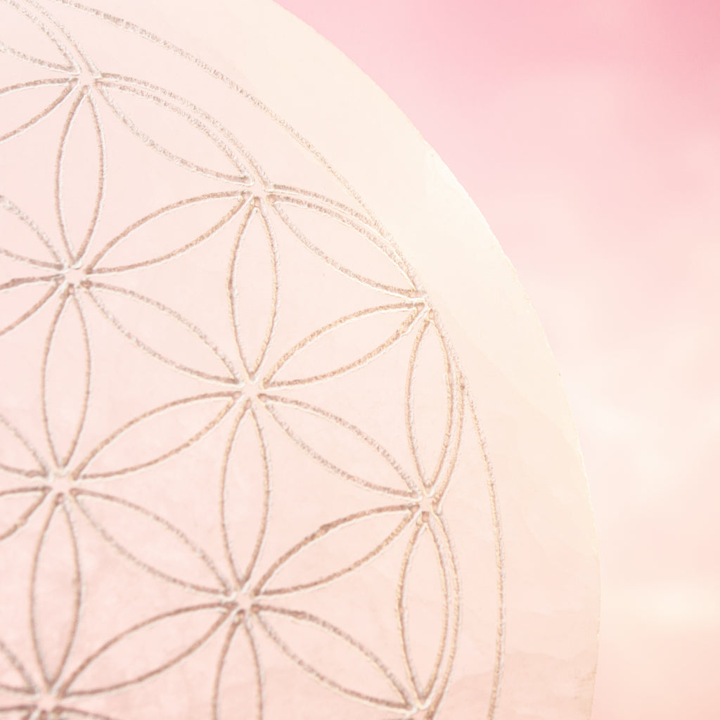 Selenit Életvirág - 14 cm