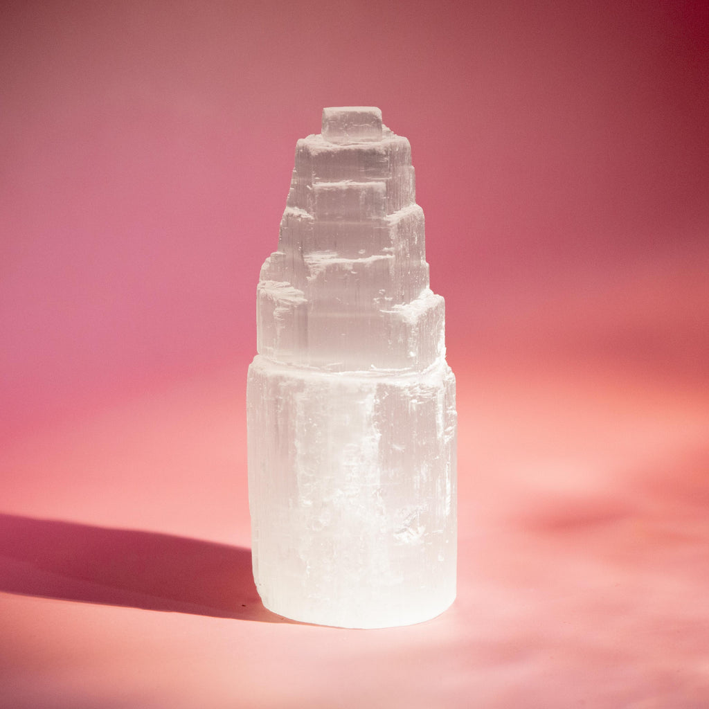 Selenite Tower - 11cm