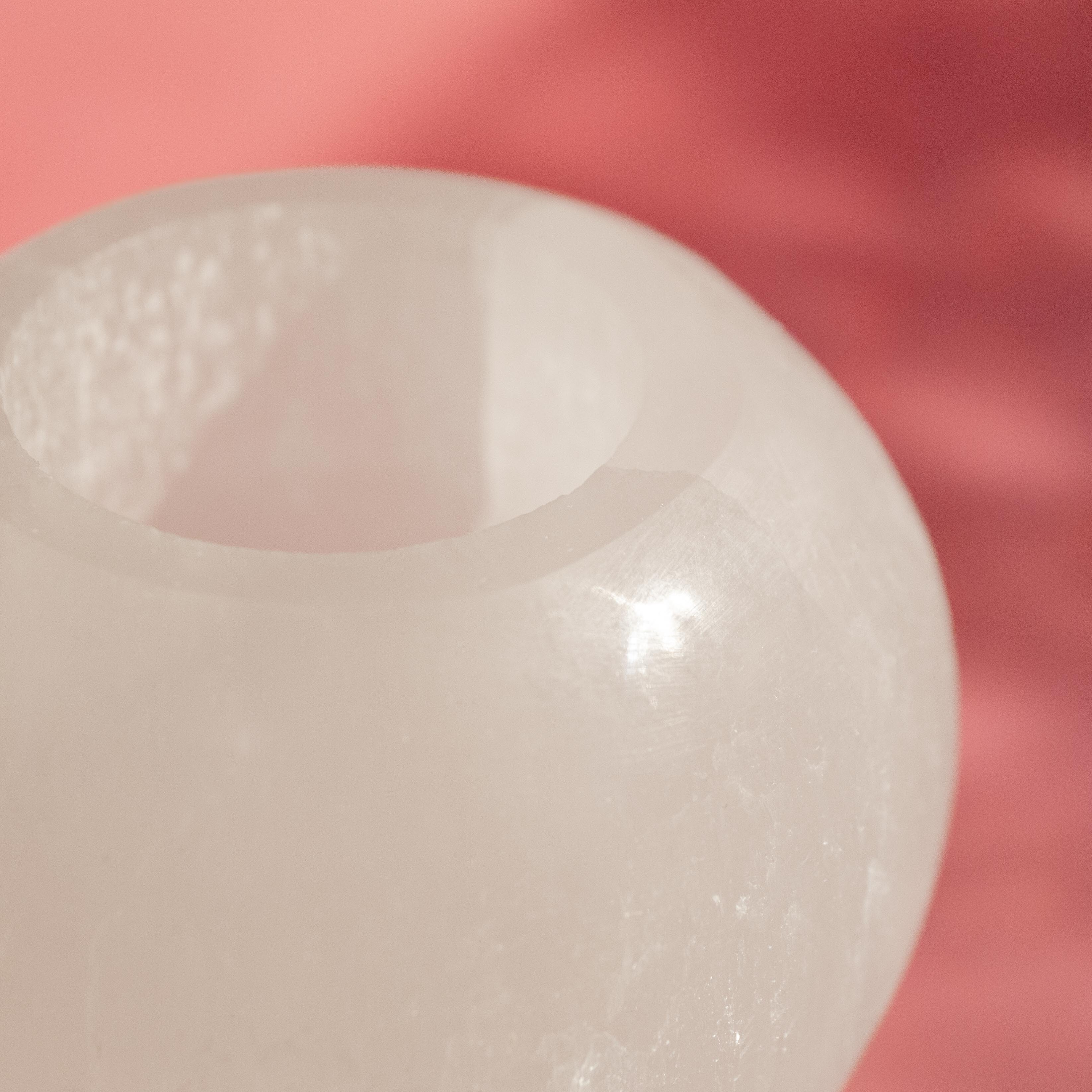 Selenite CandleHolder - 7cm/492g