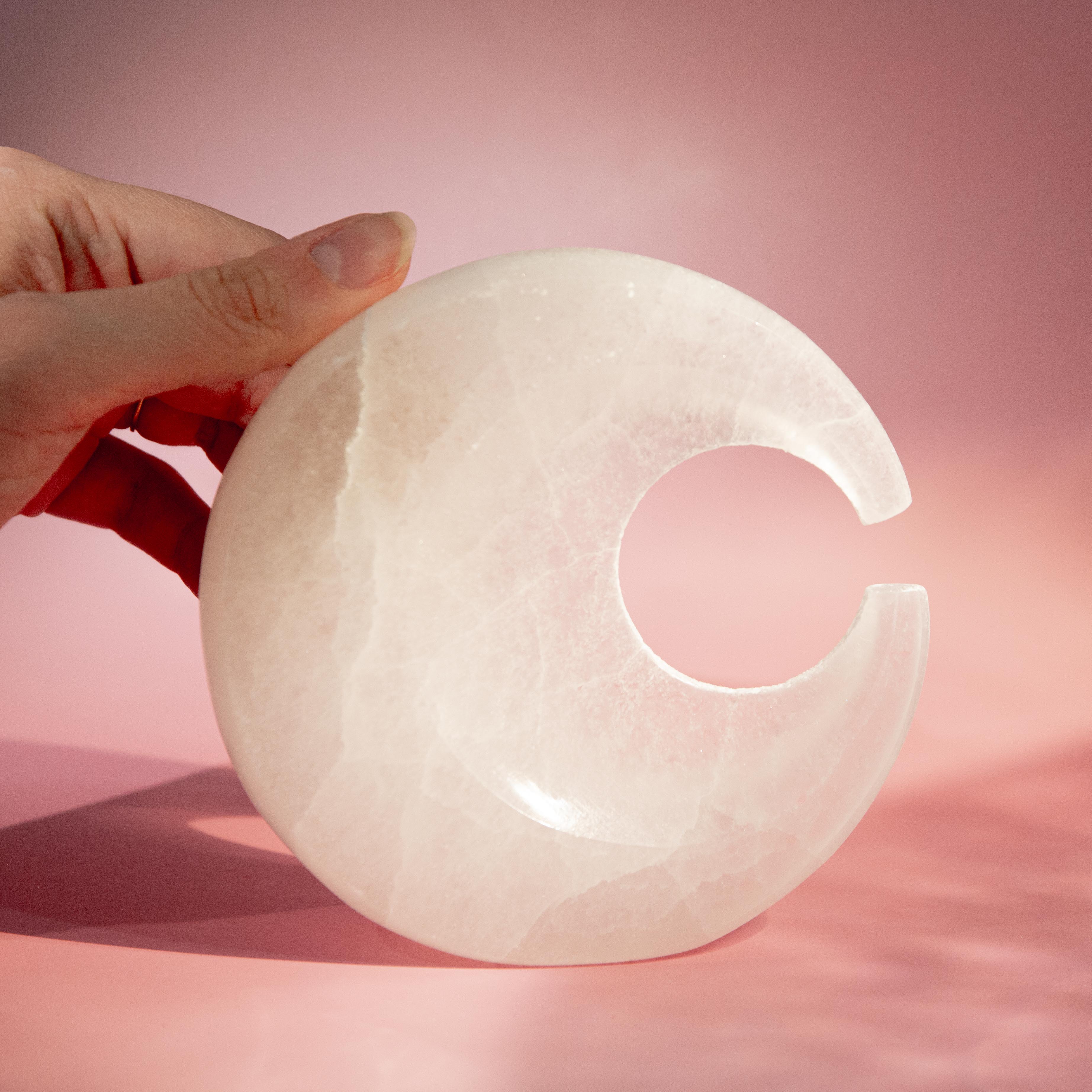 Selenite Moon - 11.5cm