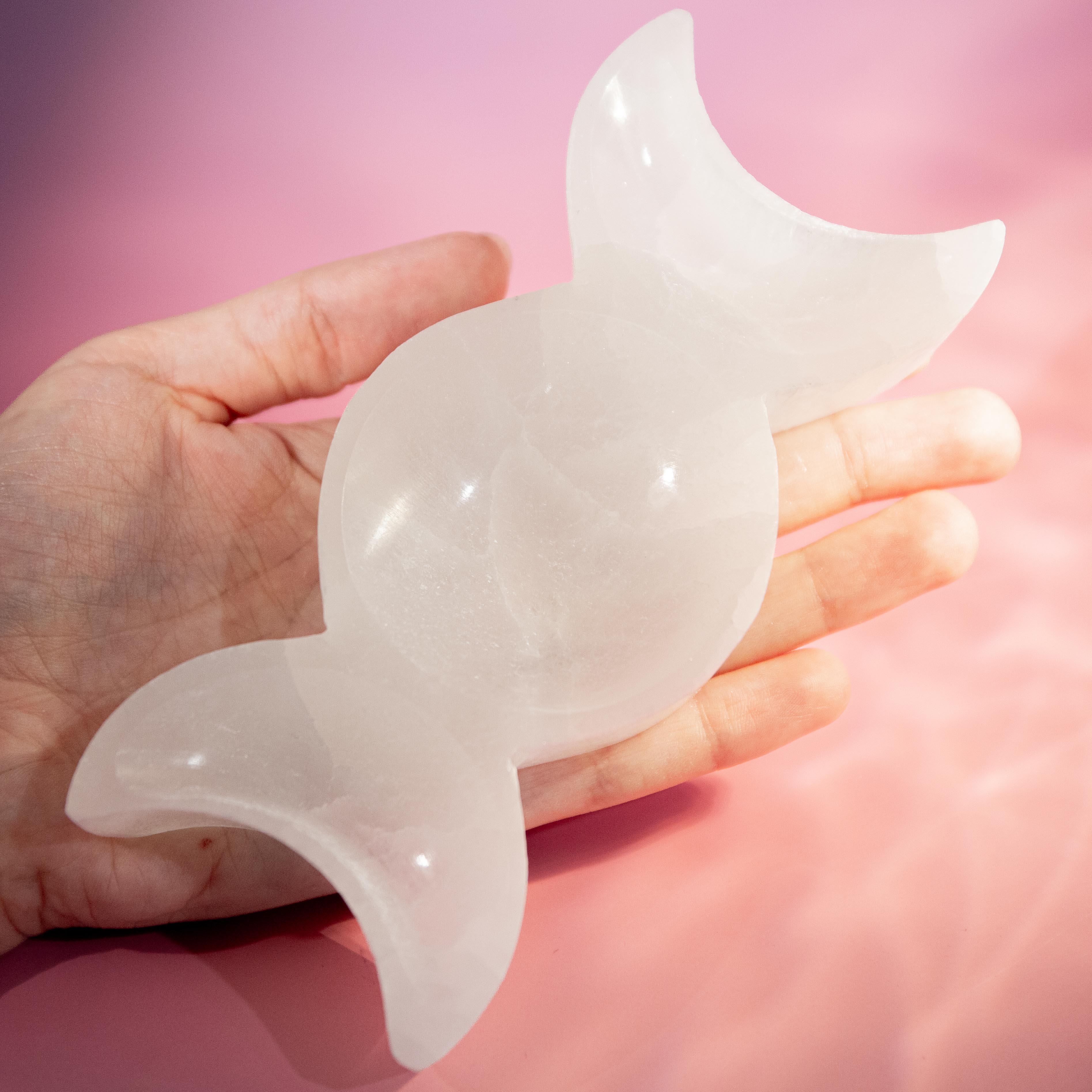 Selenite Magic Moon - 14*6cm