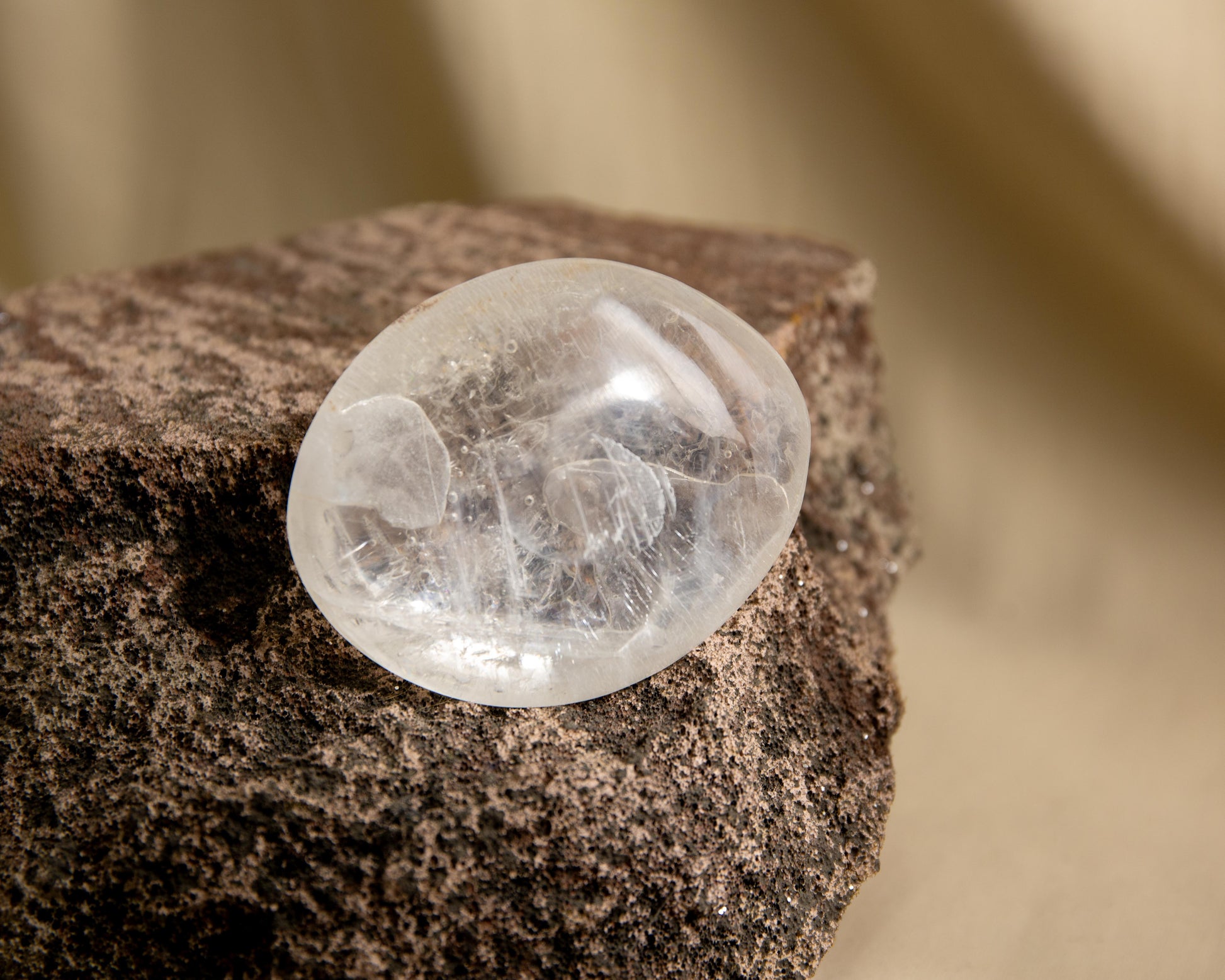 Selenite – Palm Stone 7cm