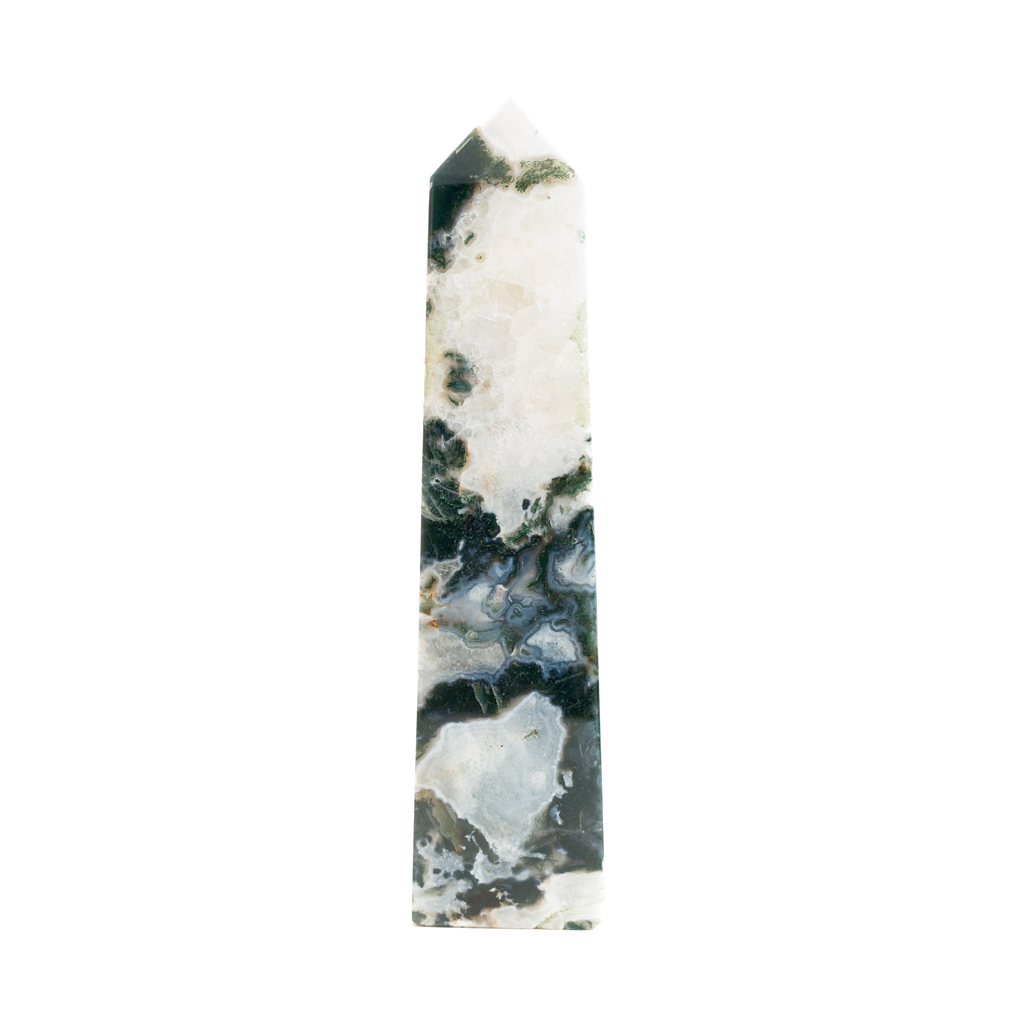 Moss Agate Tower - 1.1kg