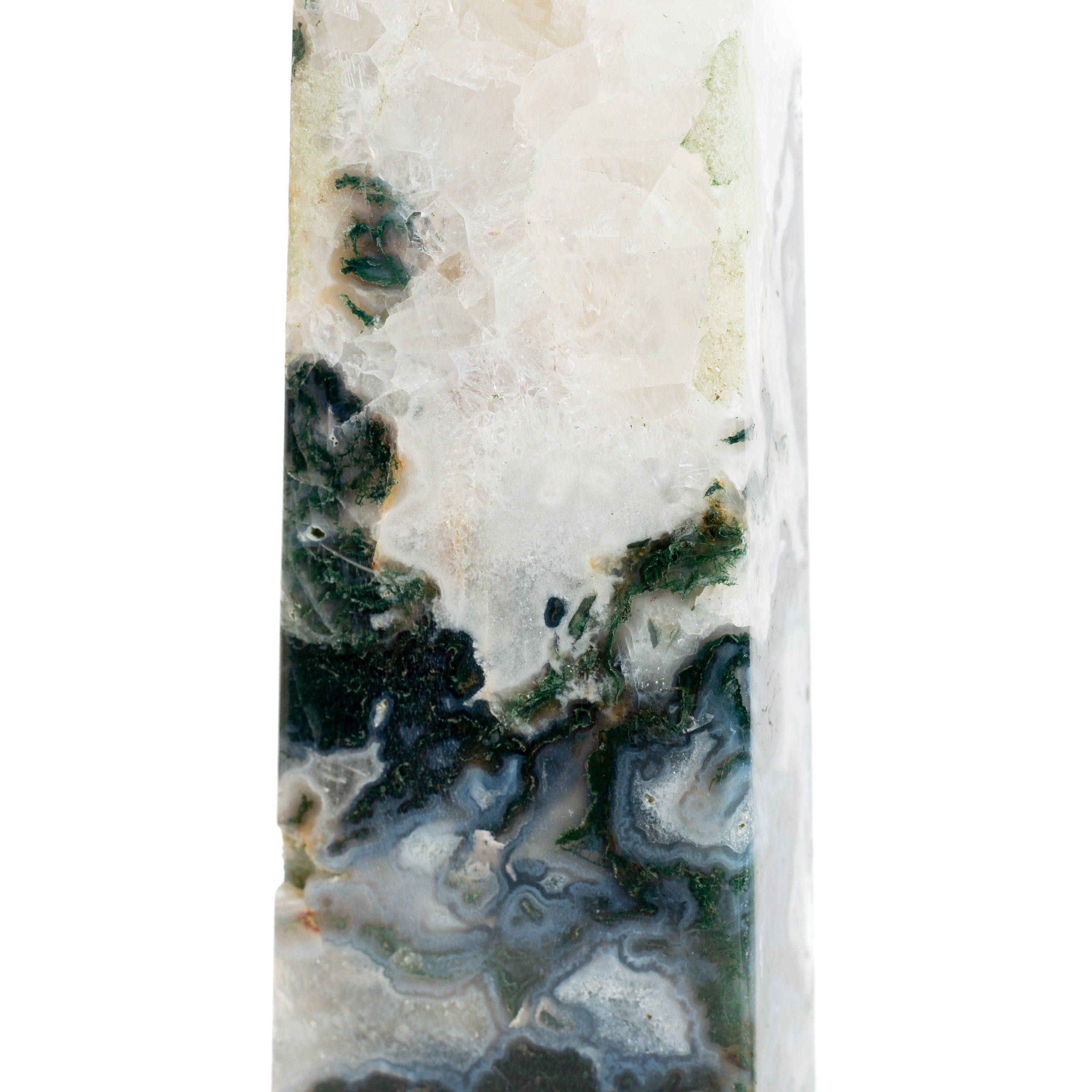 Moss Agate Tower - 1.1kg