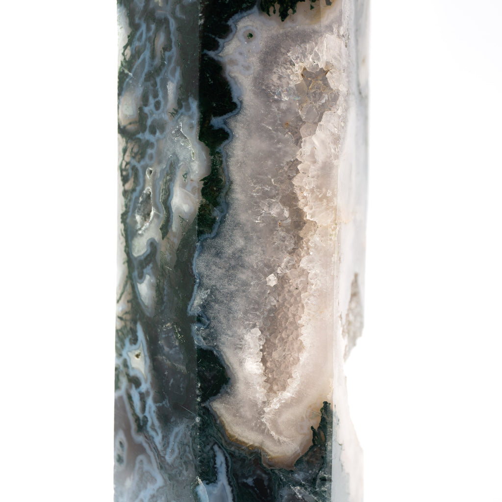 Moss Agate Tower- 34cm / 998g