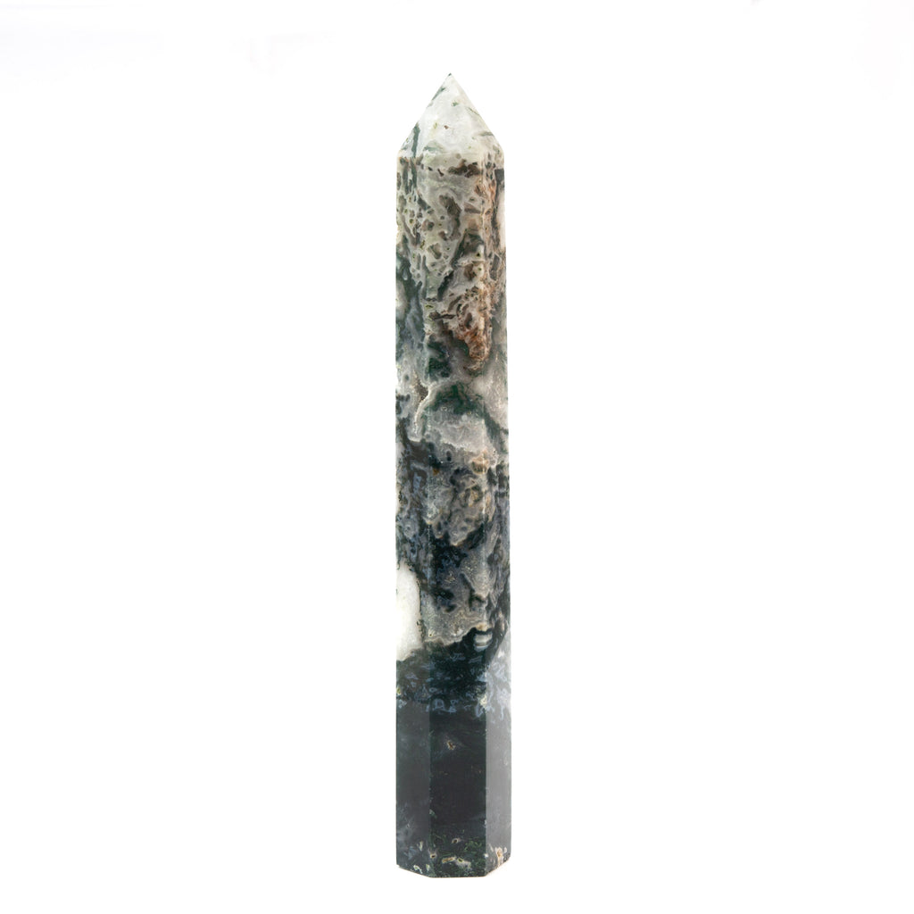 Moss Agate Tower- 33cm / 1.1kg