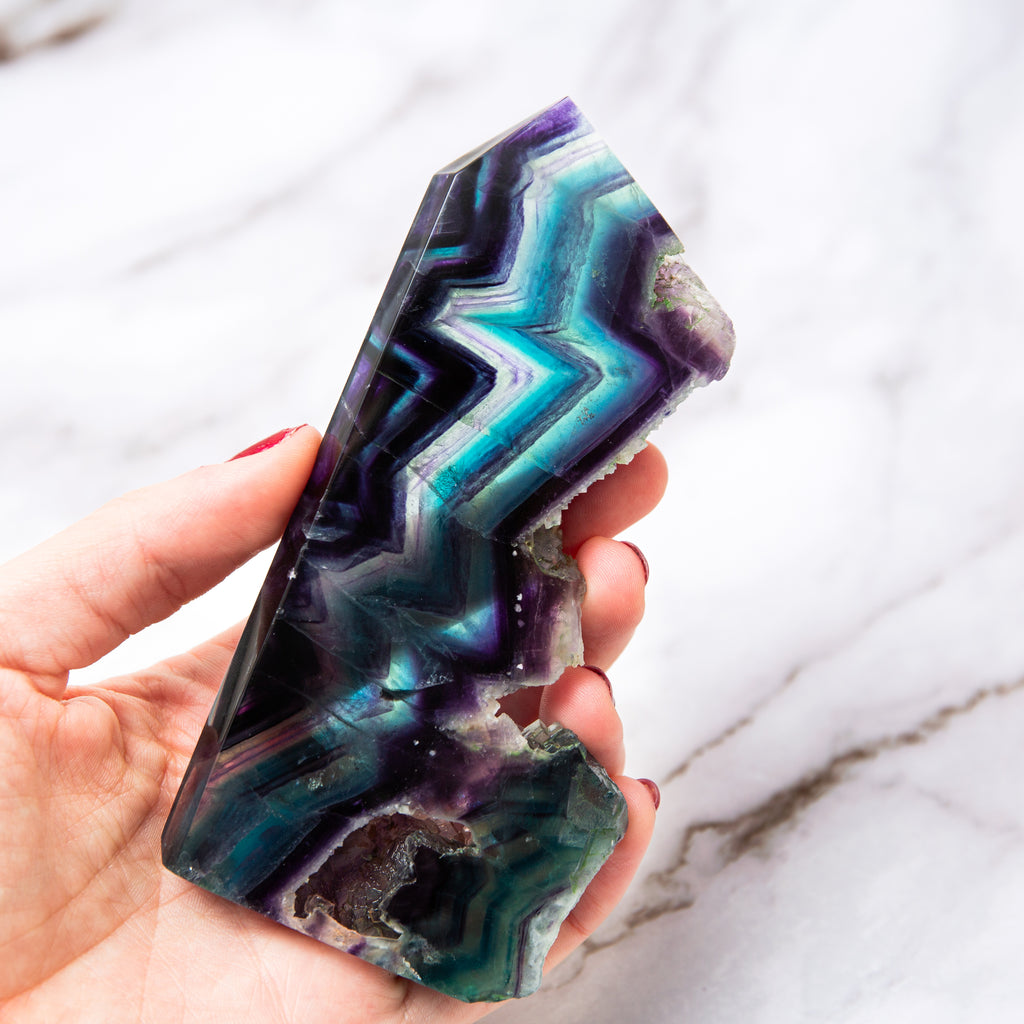 Fluorite Tower 13cm - A1