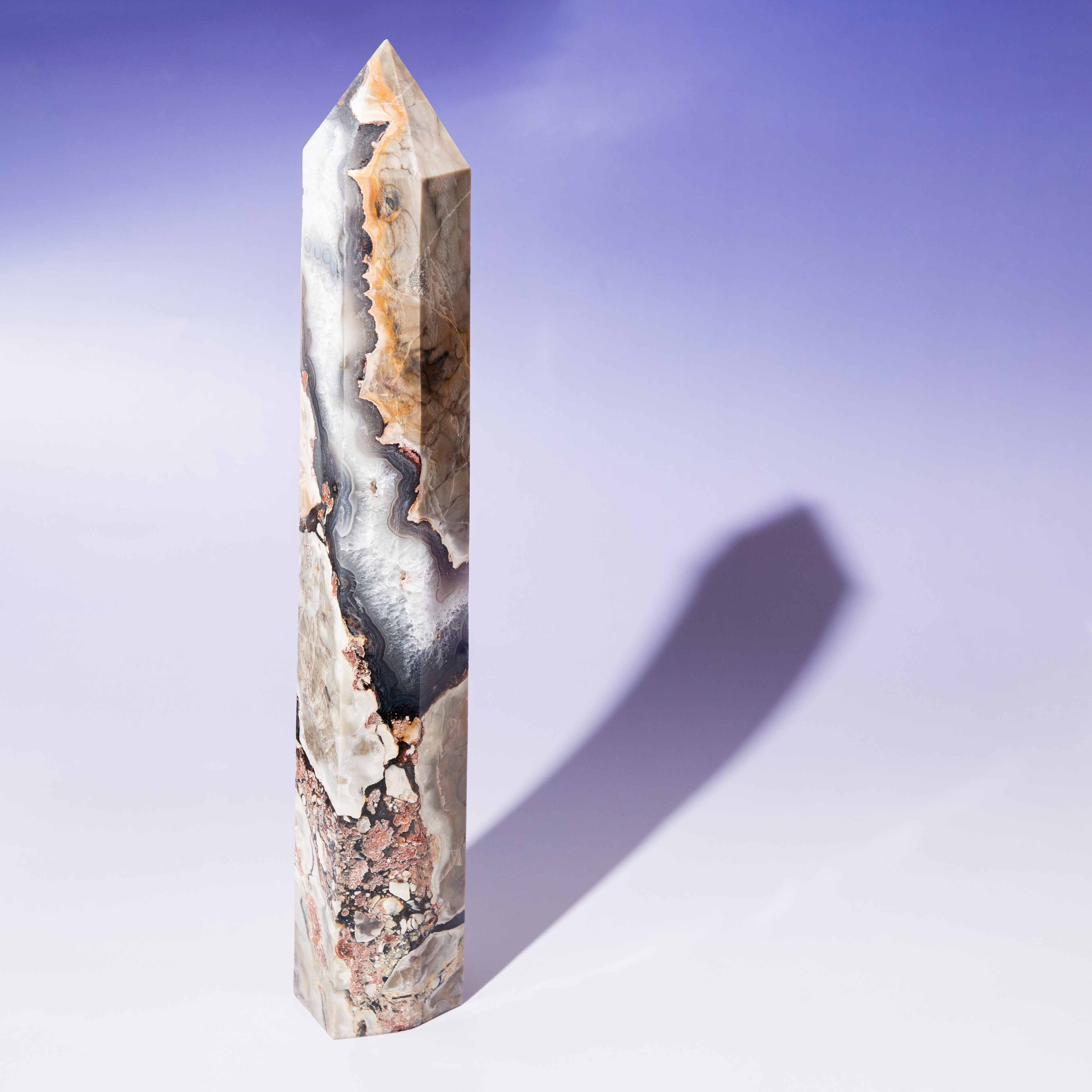 Volcanic Agate Tower - 39cm/2kg