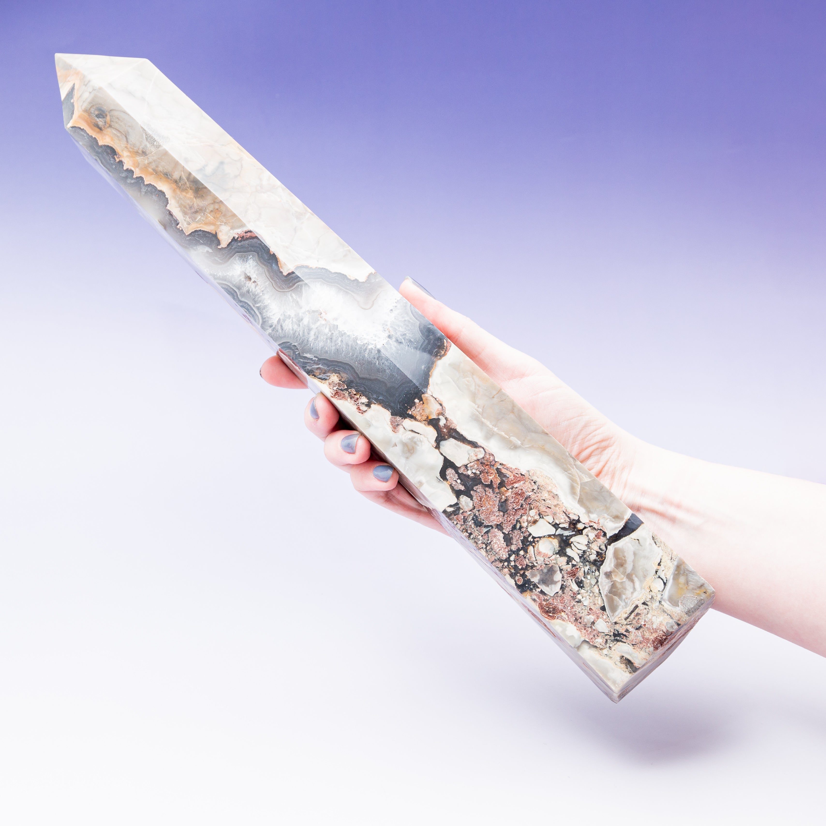 Volcanic Agate Tower - 39cm/2kg