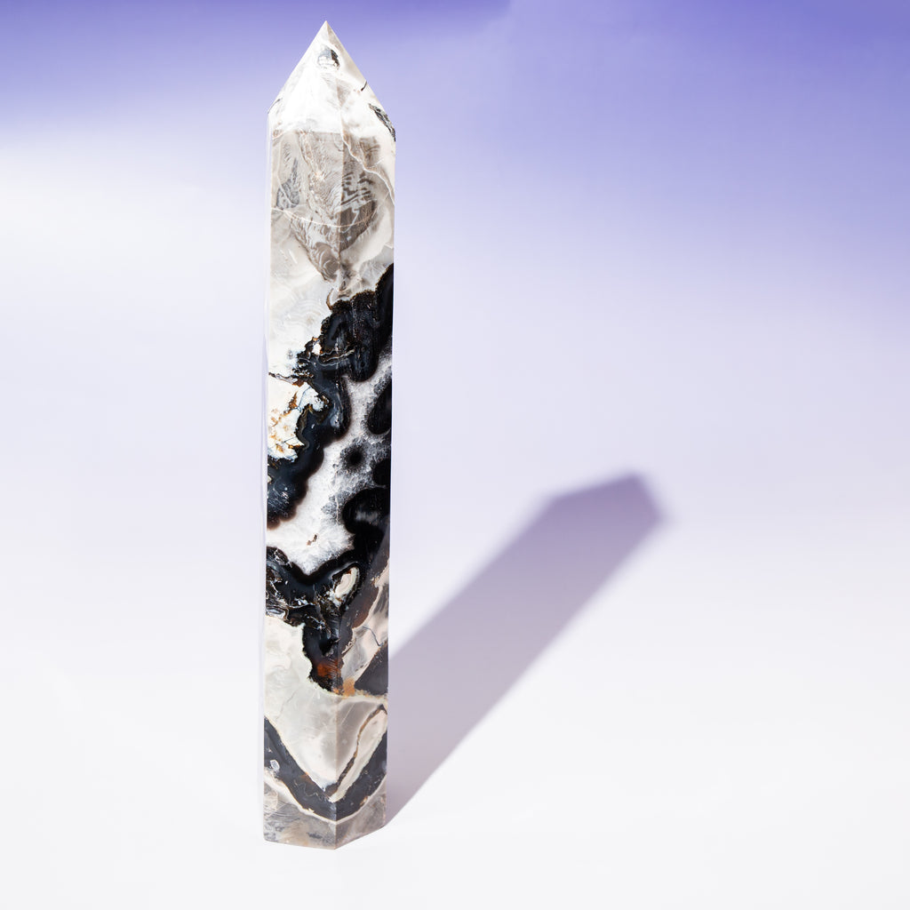 Vulkáni achát torony - 36cm/1.9kg