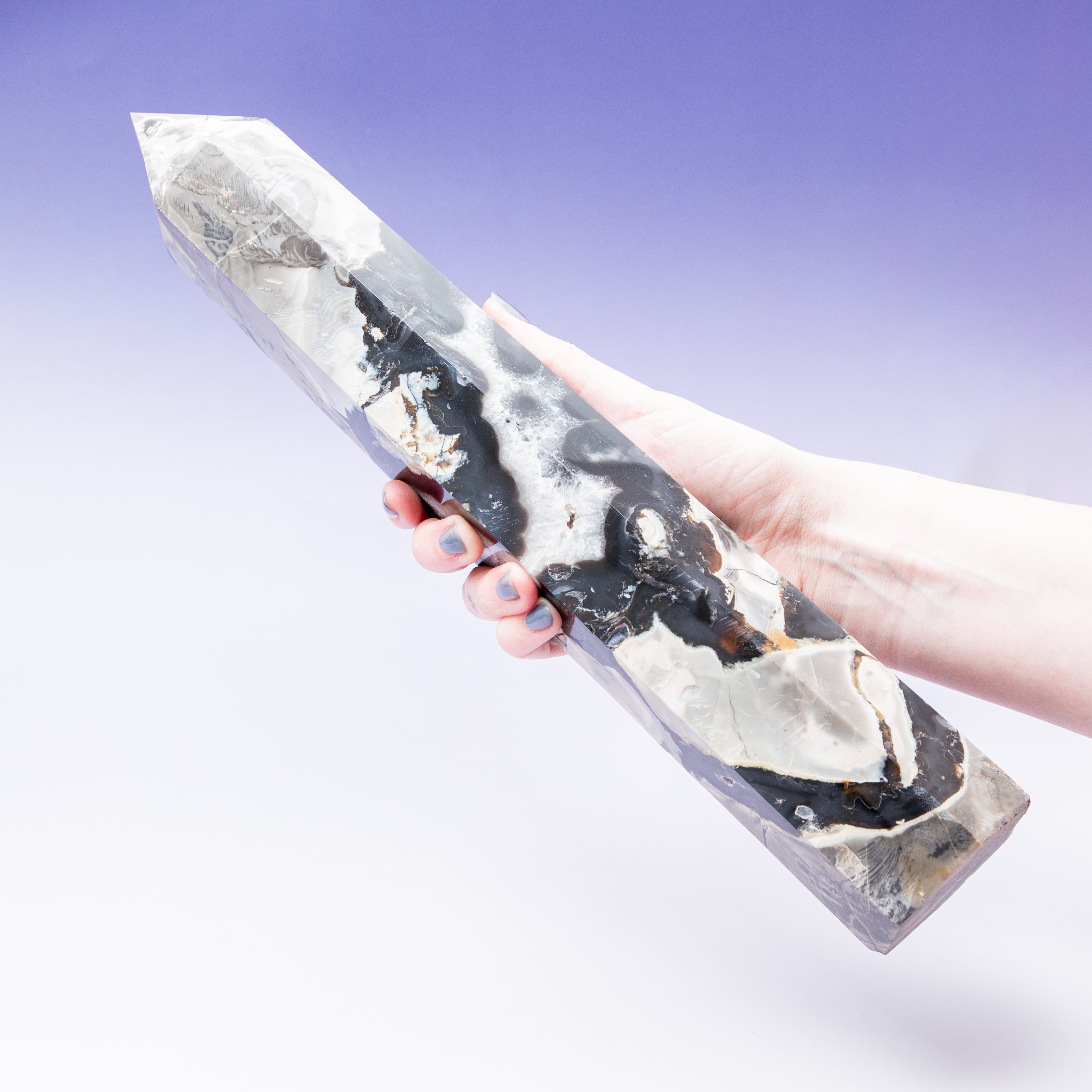 Volcanic Agate Tower - 36cm/1.9kg