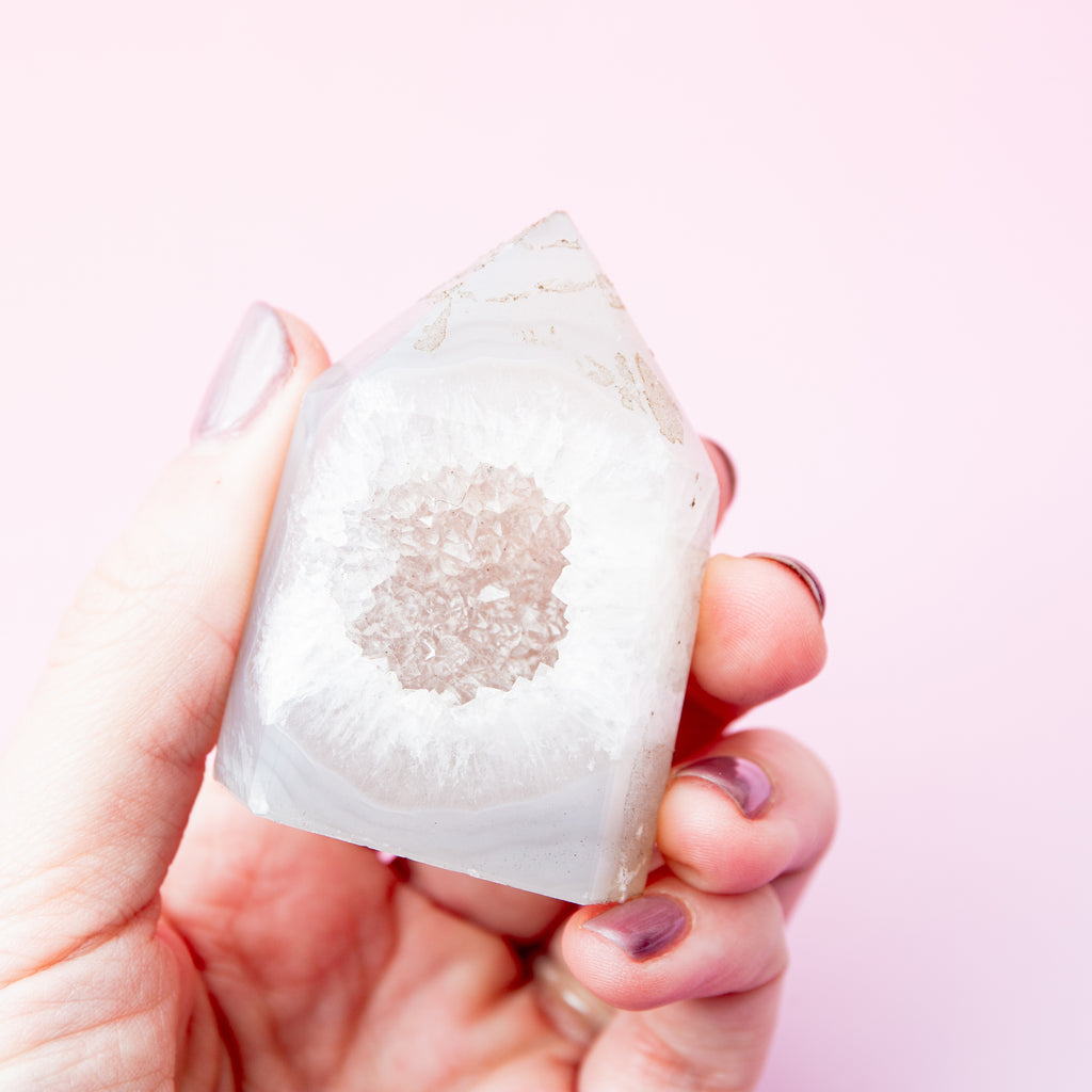 Achát torony Brazília - 5cm (045E)