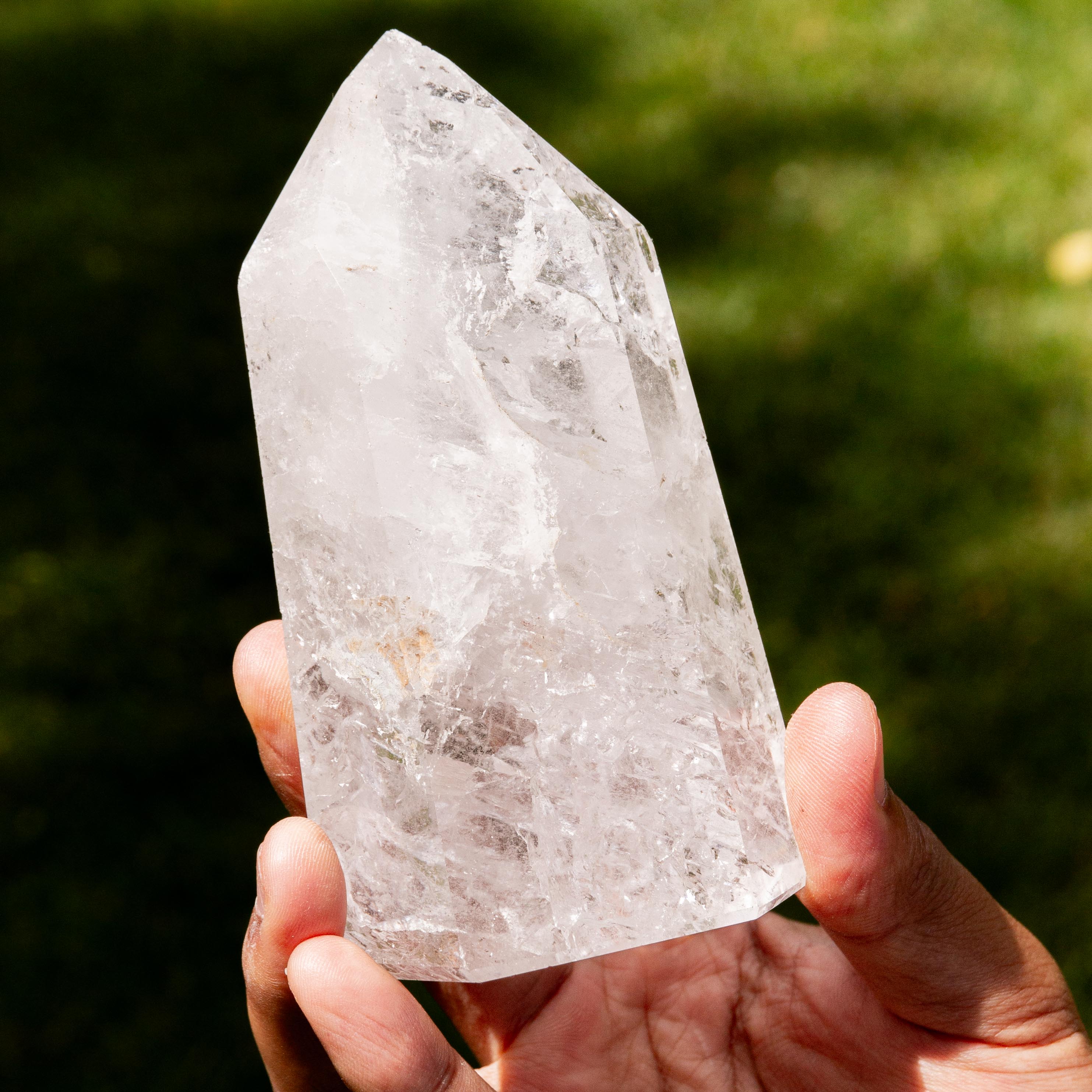 Clear Quartz Tower - 494g/13cm (B)