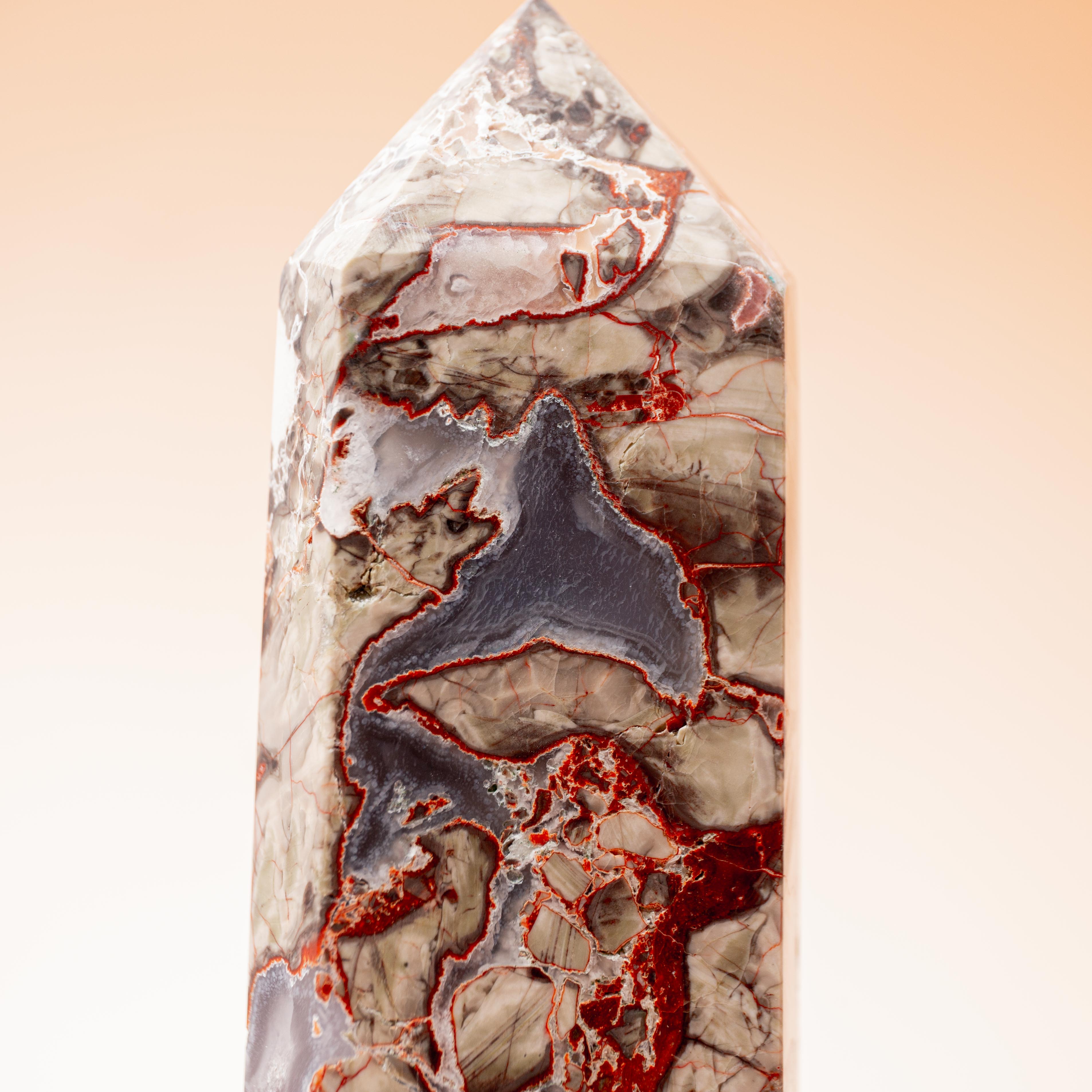 Breccsa Jáspis Torony – 519g/21.5cm (A)