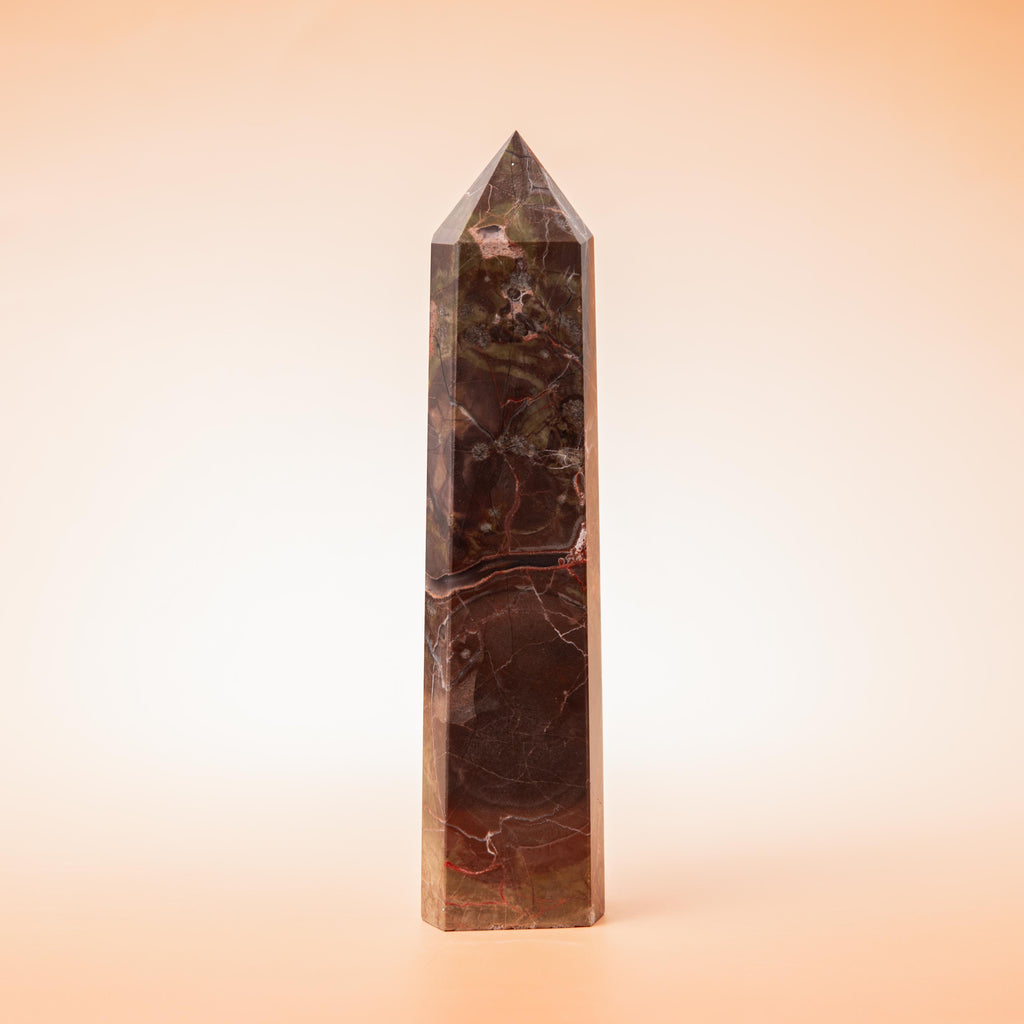 Breccsa Jáspis Torony – 438g/19.5cm (B)