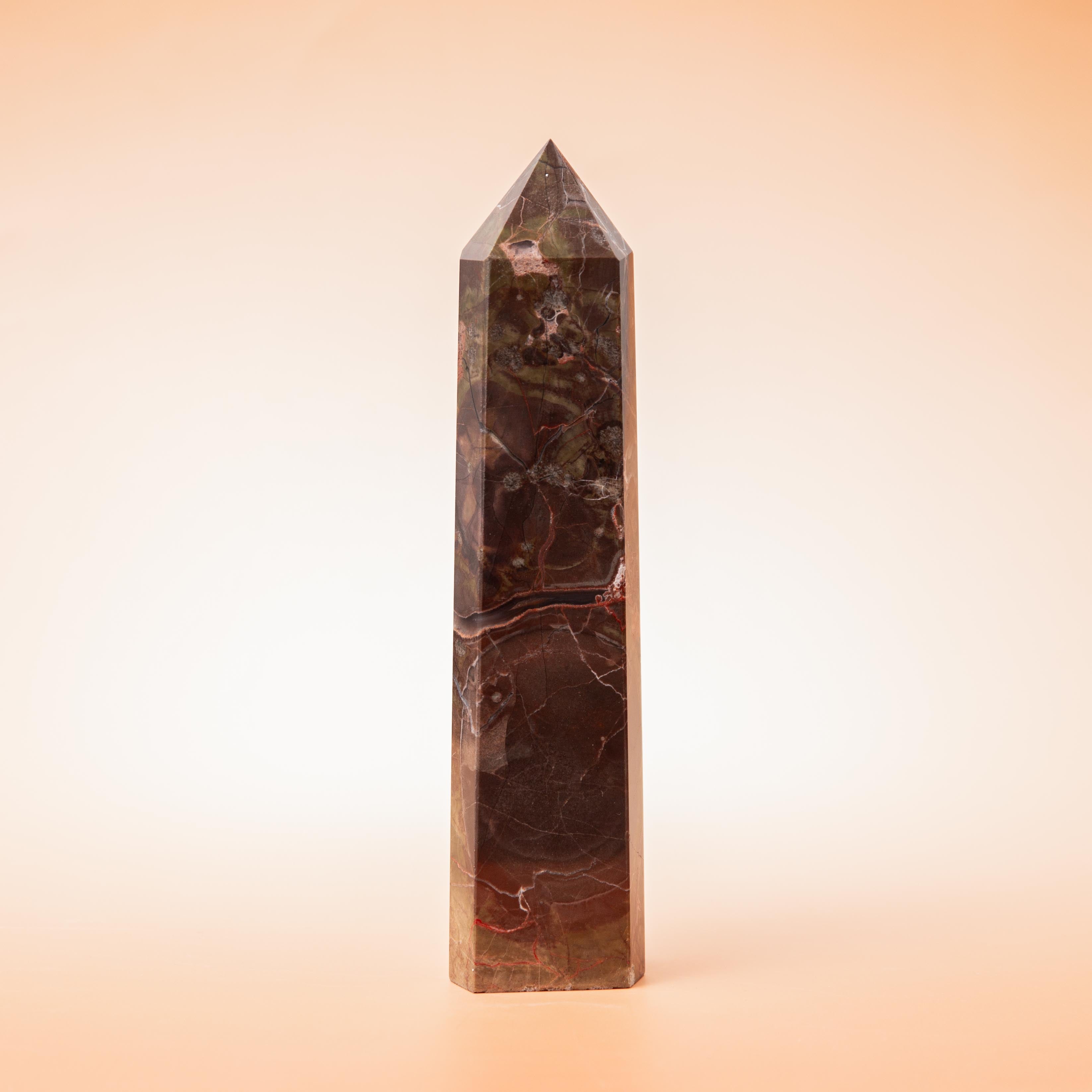 Breccsa Jáspis Torony – 438g/19.5cm (B)