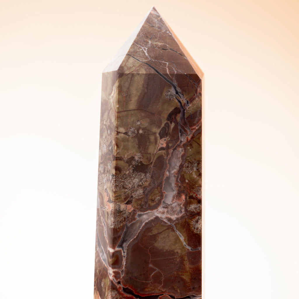 Breccsa Jáspis Torony – 438g/19.5cm (B)