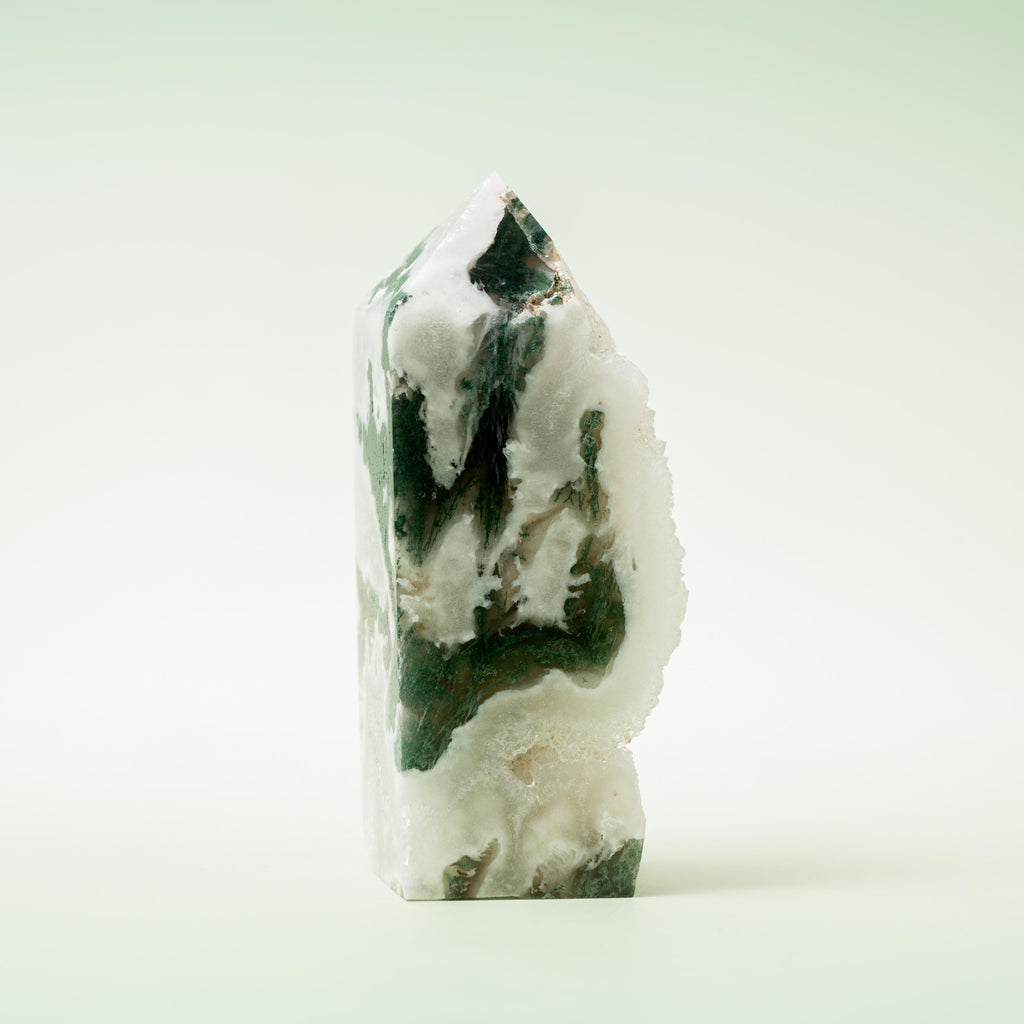 Tree Agate Druzy Tower - 151g/9cm (A)