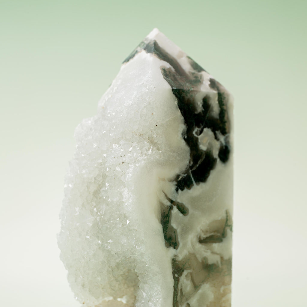 Tree Agate Druzy Tower - 151g/9cm (A)