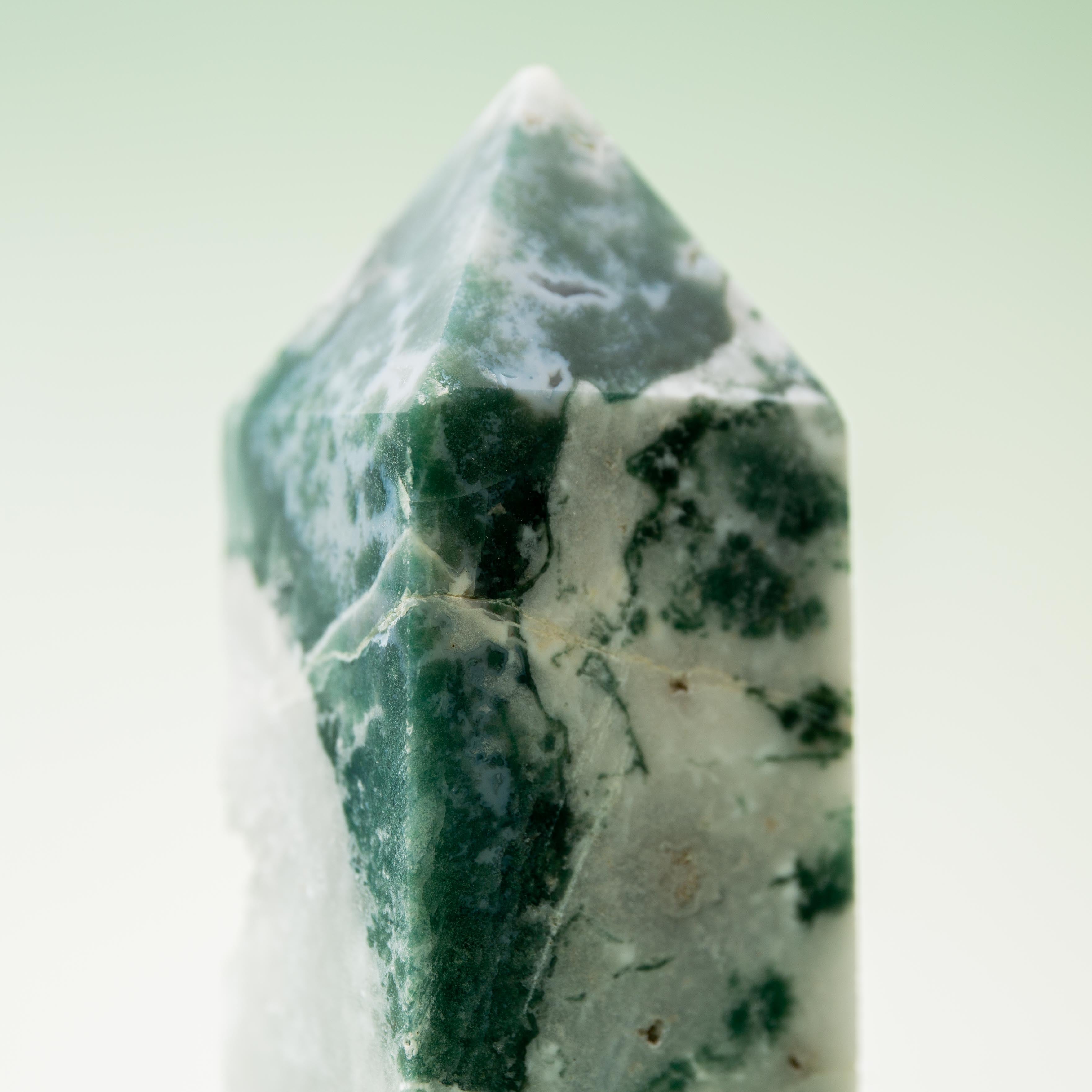 Tree Agate Druzy Tower - 214g/12cm (B)