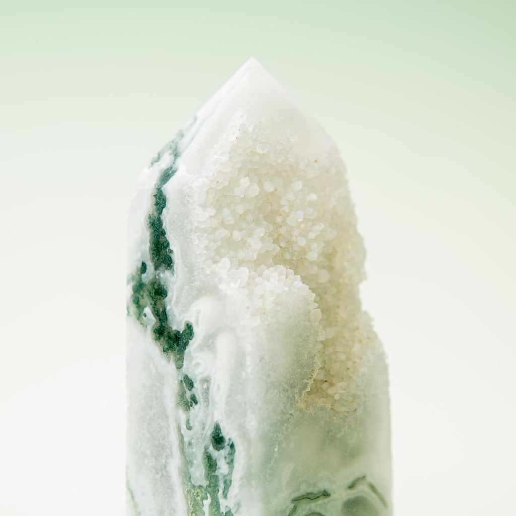 Tree Agate Druzy Tower - 157g/11cm (C)