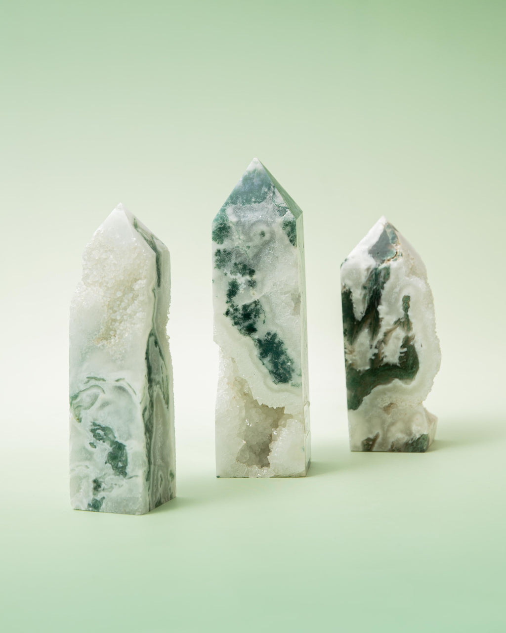 Tree Agate Druzy Tower - 151g/9cm (A)