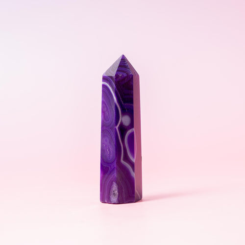 Agate (colored) Tower - 52g/7.8cm (D)