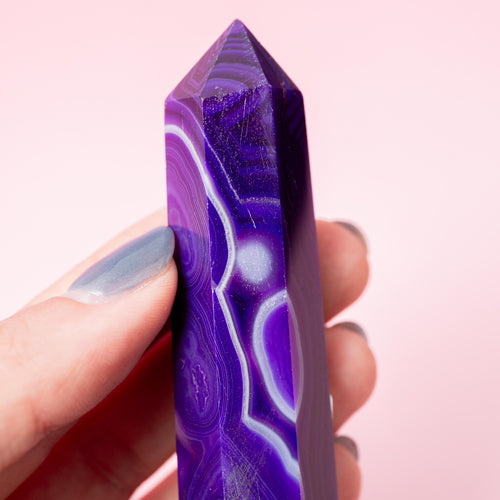 Agate (colored) Tower - 52g/7.8cm (D)