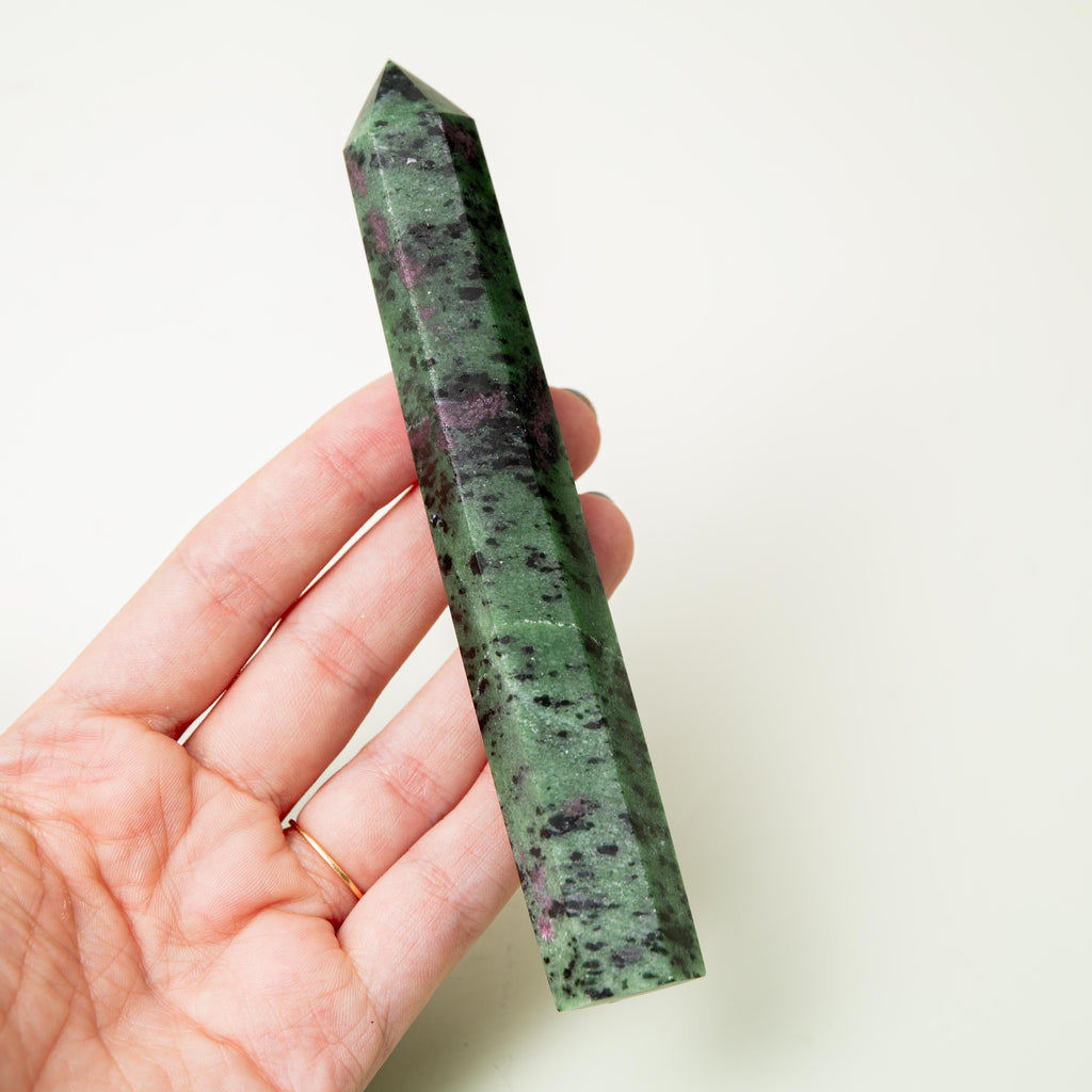 Ruby Zoisite Tower - 120g/13cm (A)