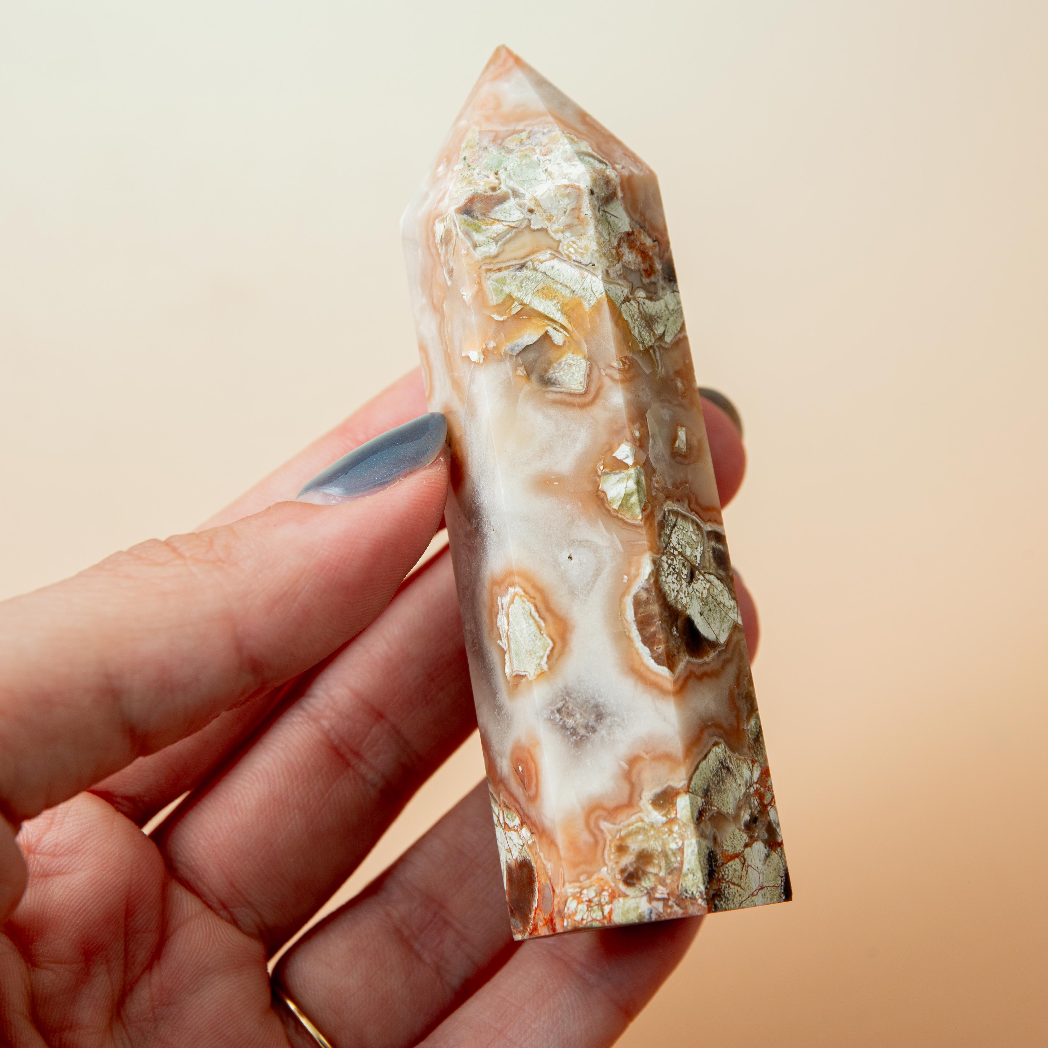Brecciated Jasper Tower - 83g/8.5cm (D)