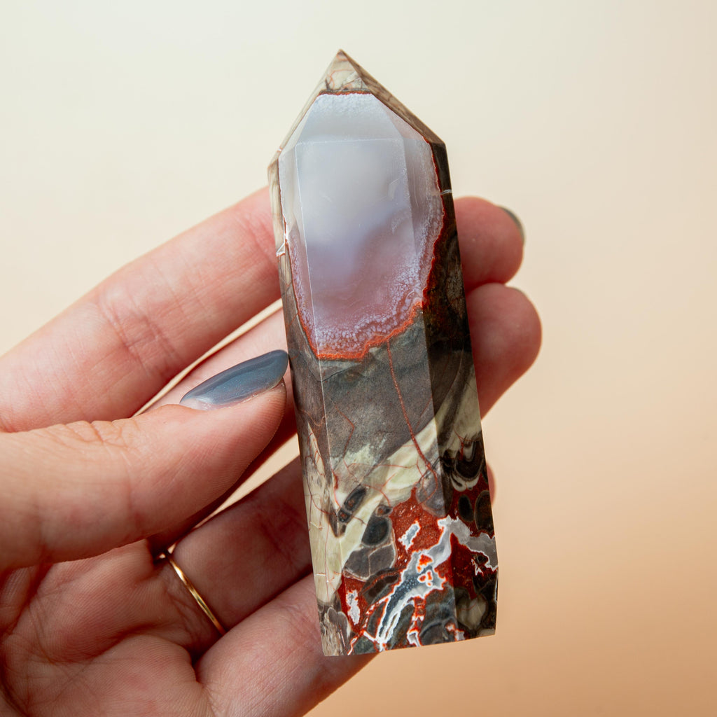 Brecciated Jasper Tower - 73g/8.5cm (E)