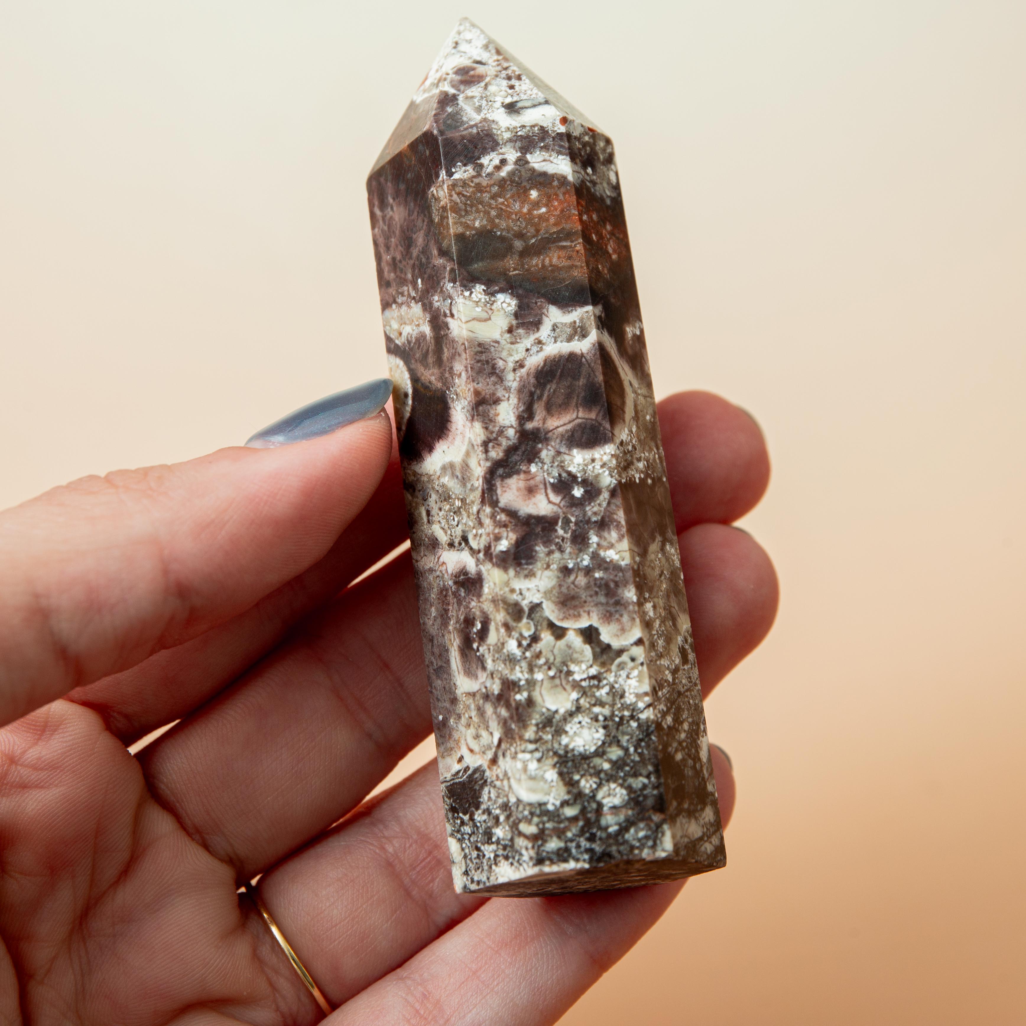 Brecciated Jasper Tower - 79g/9cm (F)