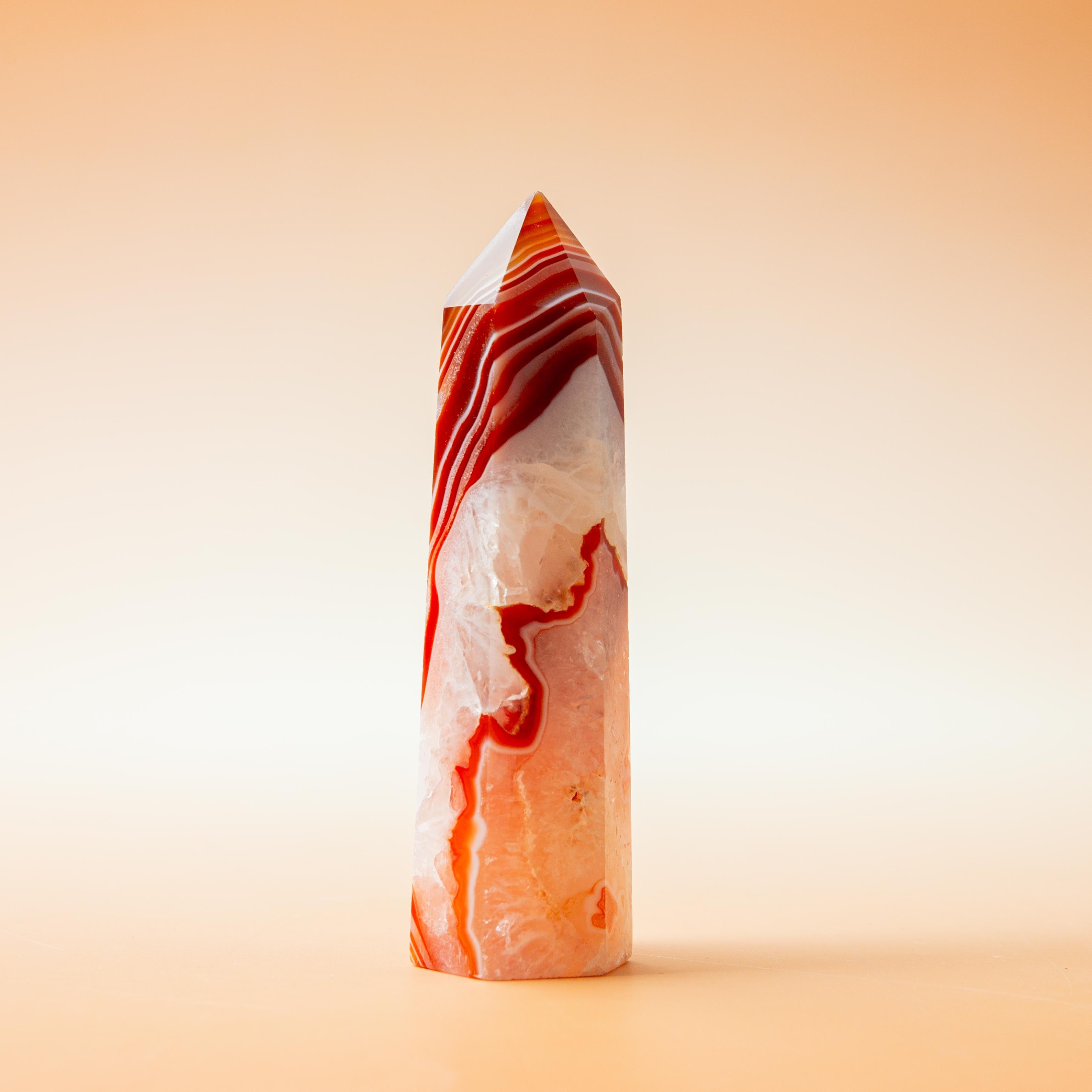 Carnelian Tower - 83g/9cm (A)
