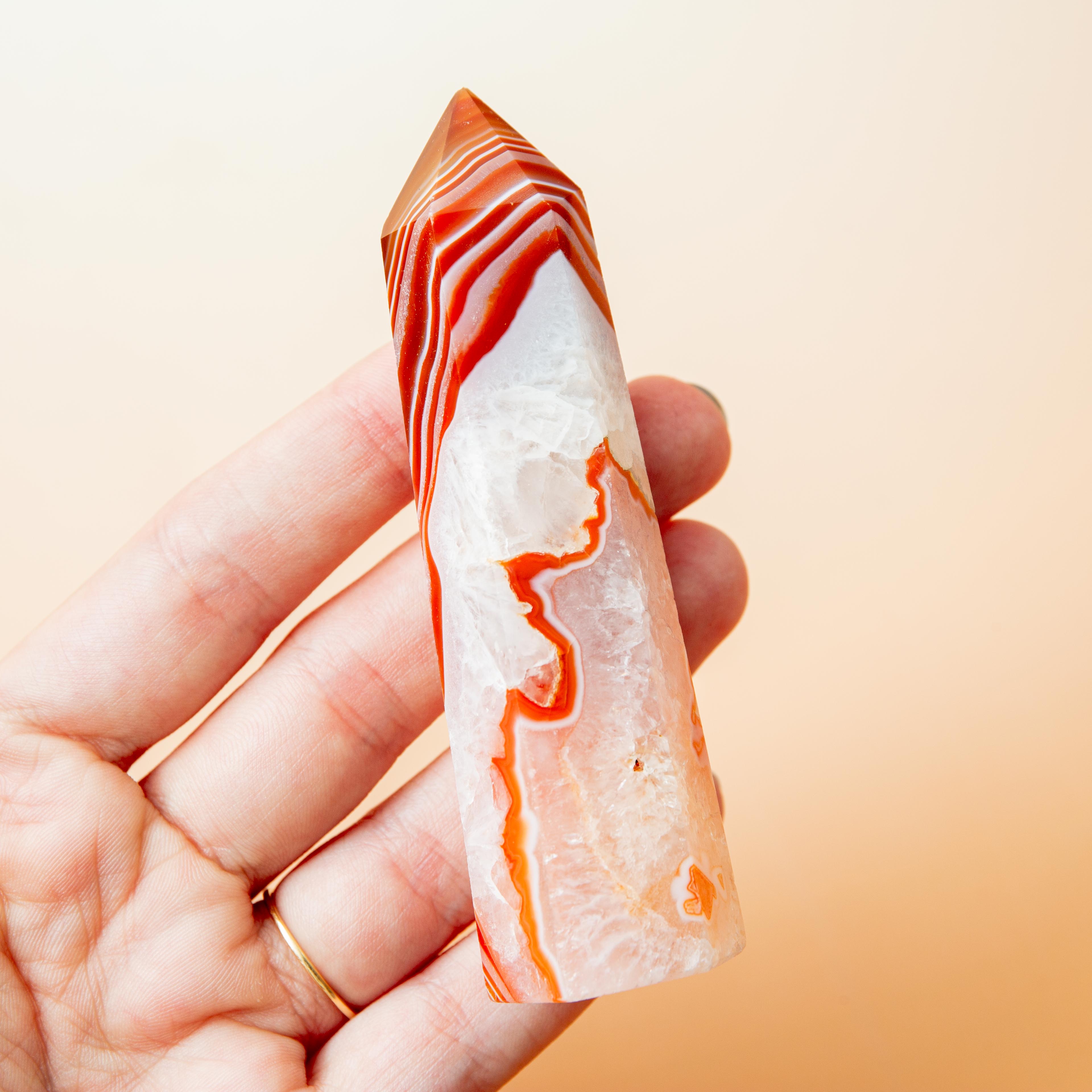 Carnelian Tower - 83g/9cm (A)