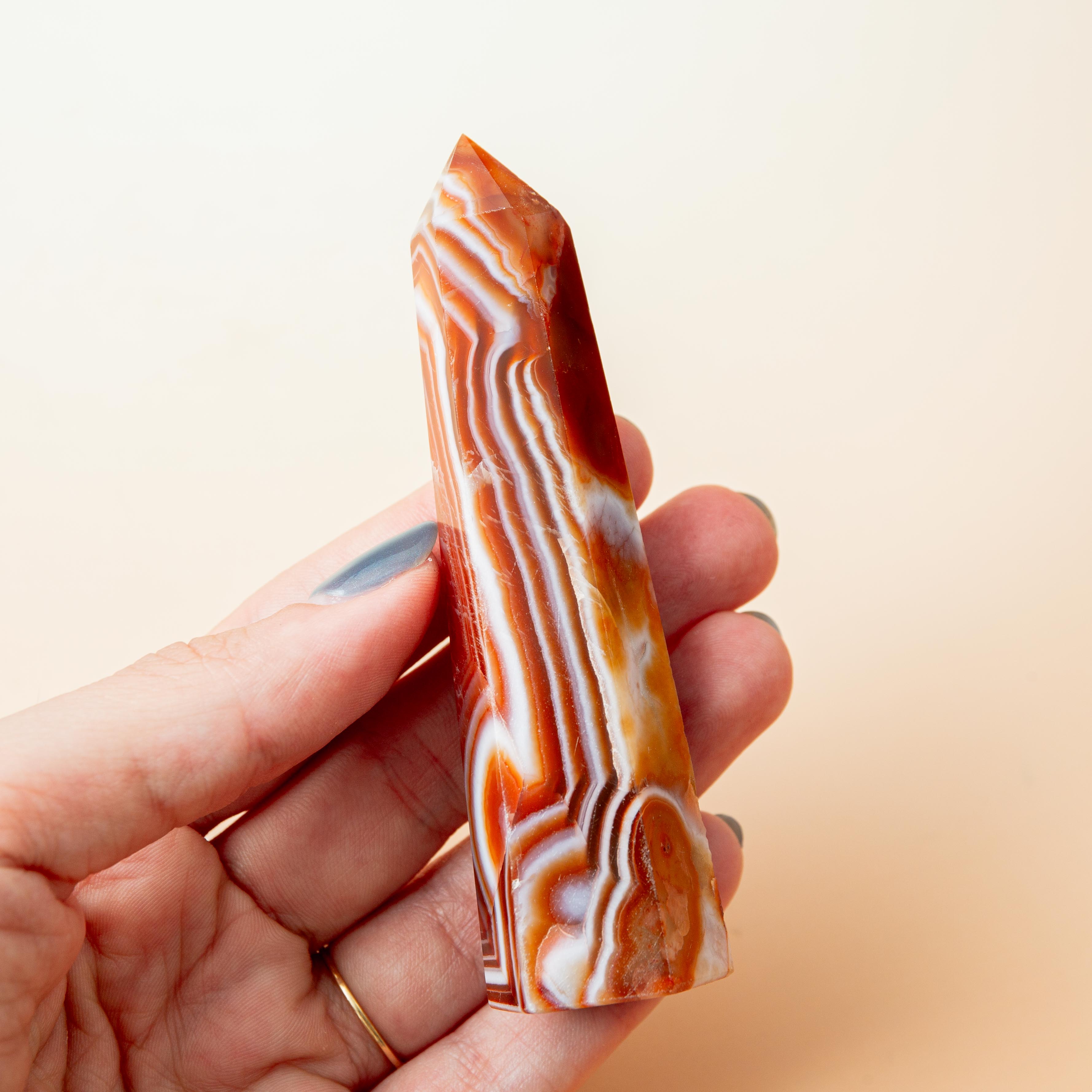 Carnelian Tower - 78g/9cm (C)