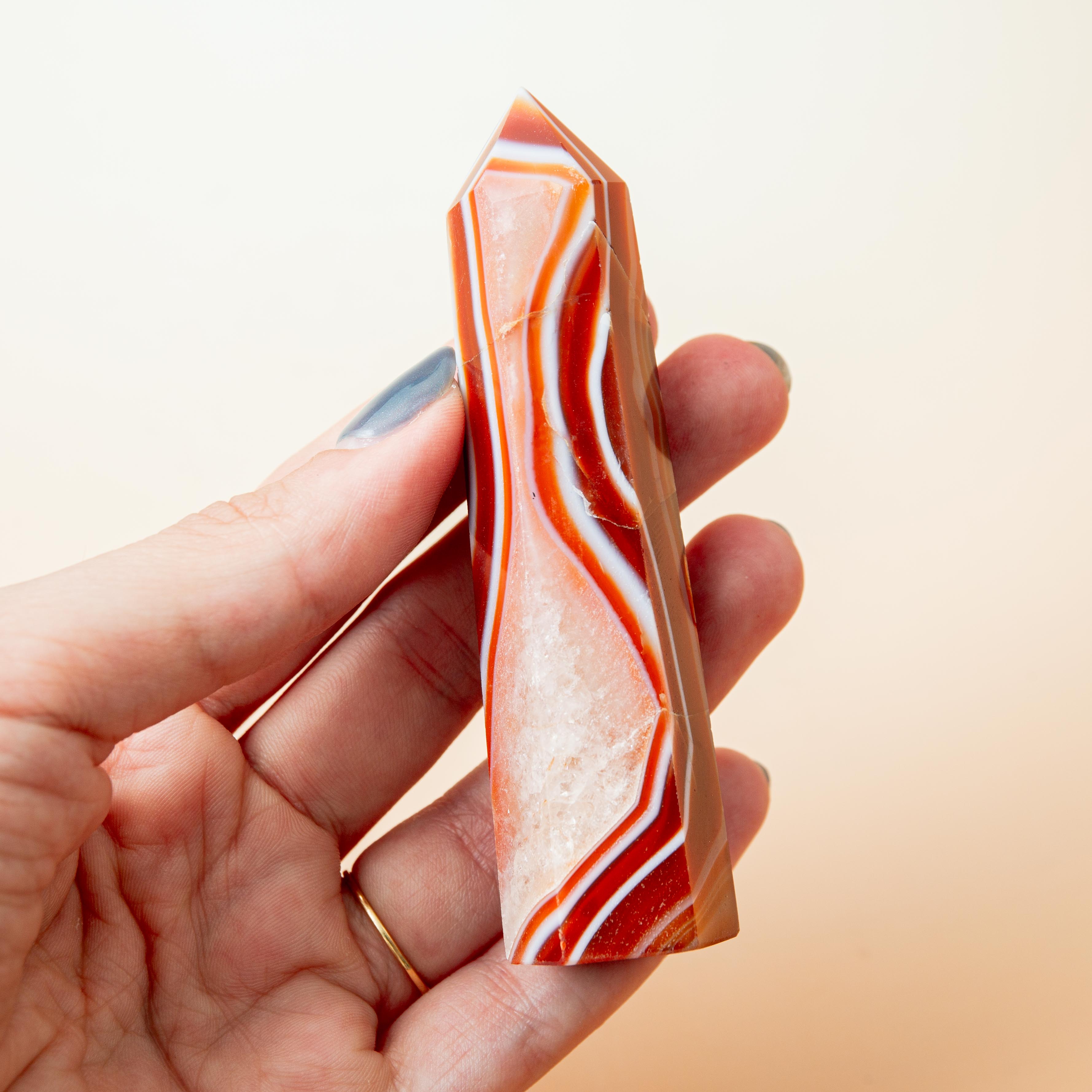 Carnelian Tower - 78g/9.5cm (D)