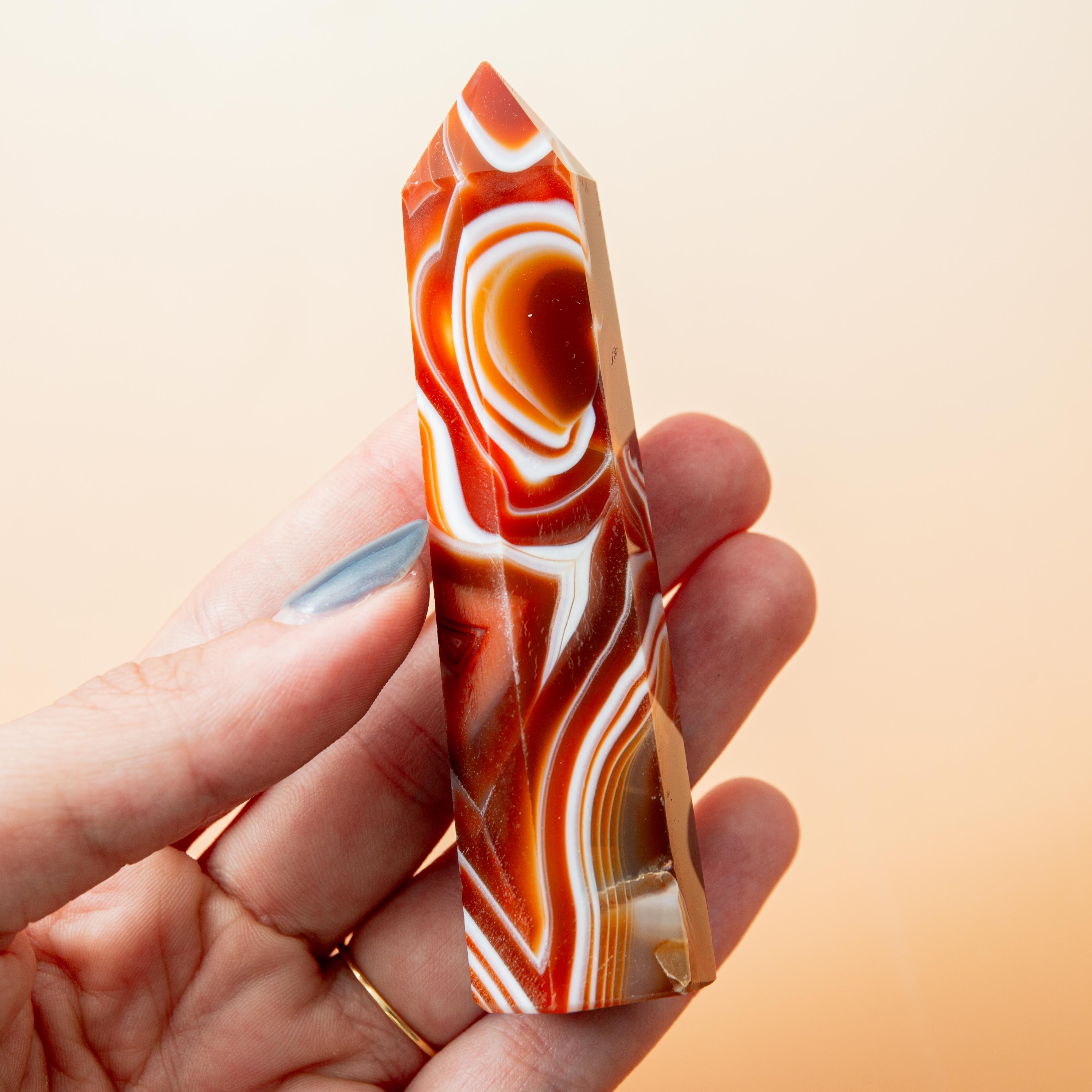 Carnelian Tower - 73g/9.5cm (E)