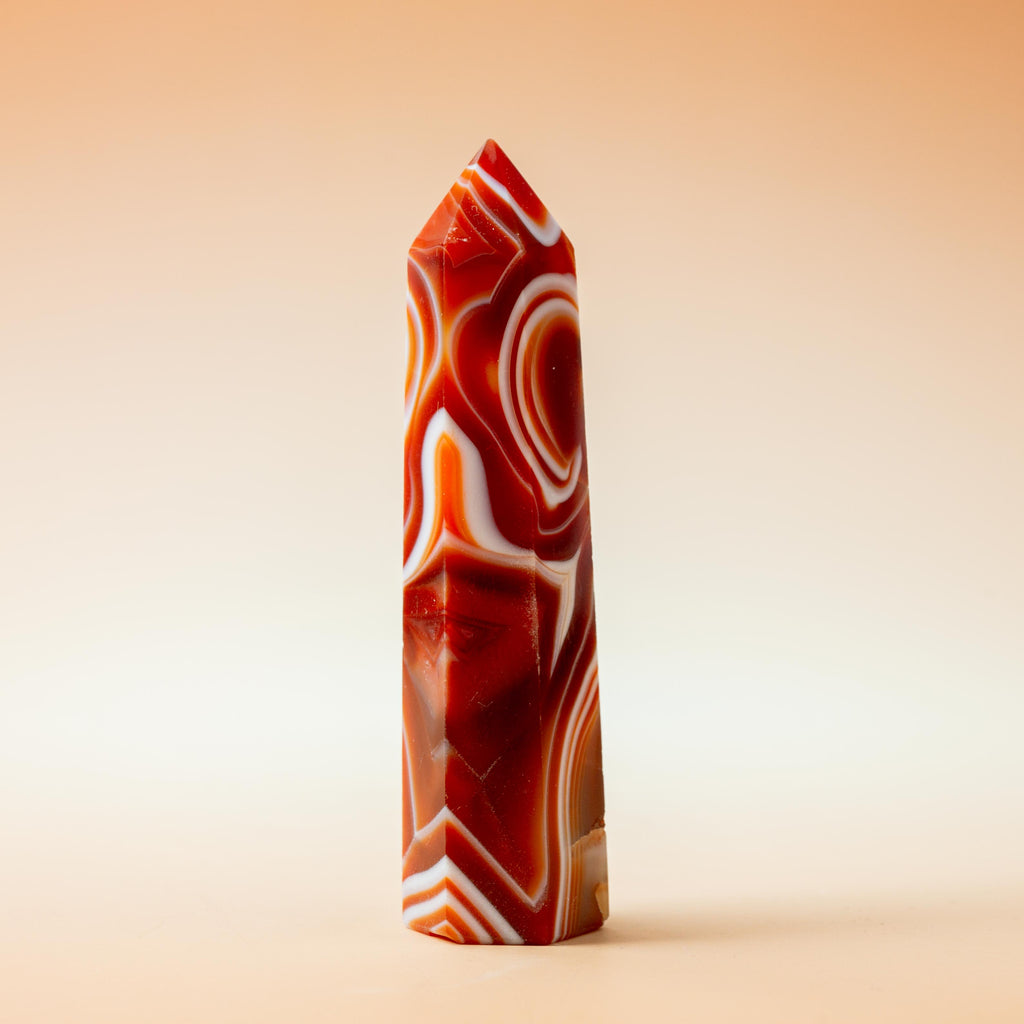 Carnelian Tower - 73g/9.5cm (E)