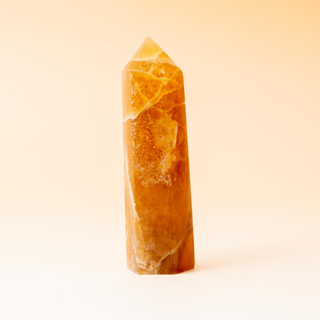 Yellow Fluorite Tower - 129g/10cm (A)
