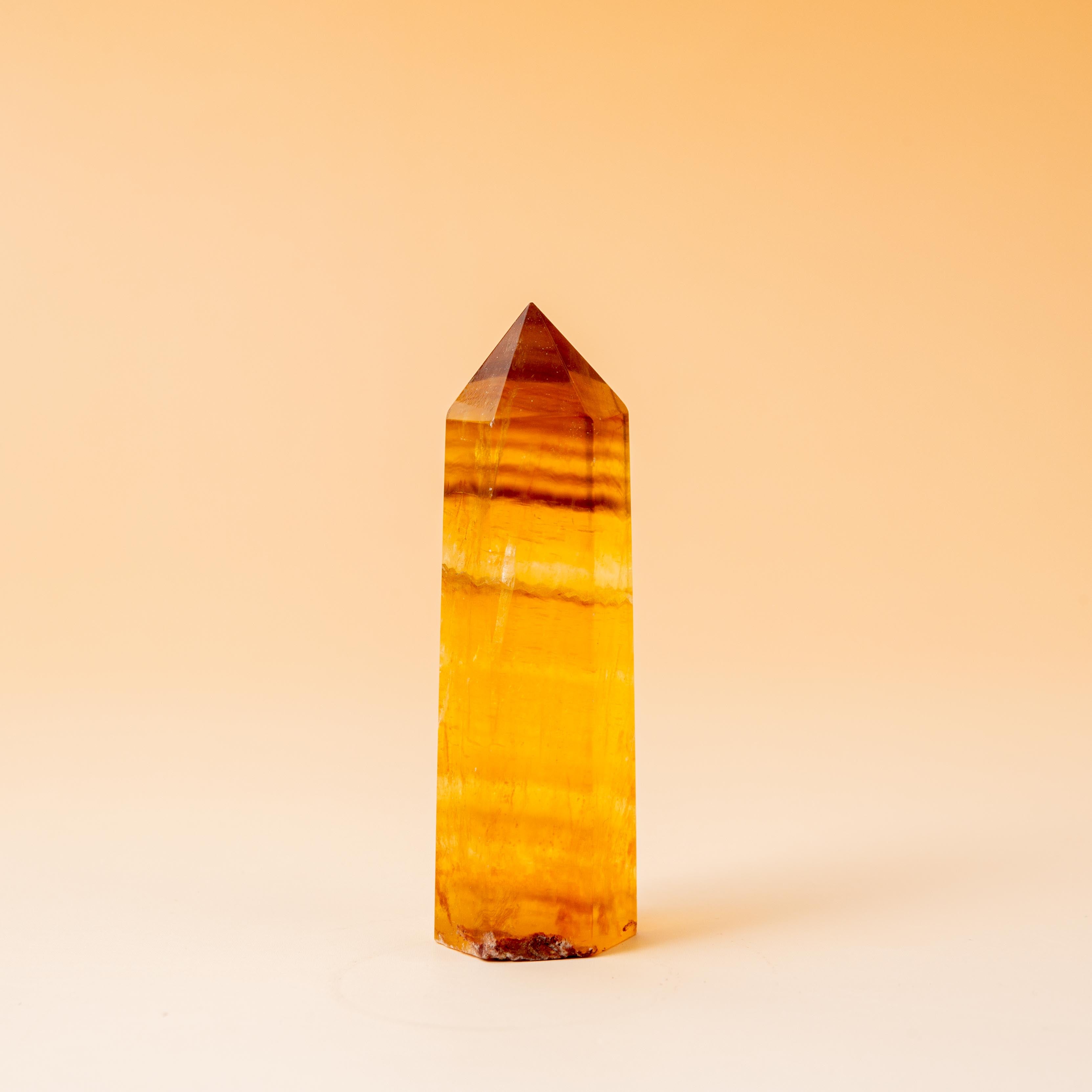 Yellow Fluorite Tower - 61g/7cm (B)