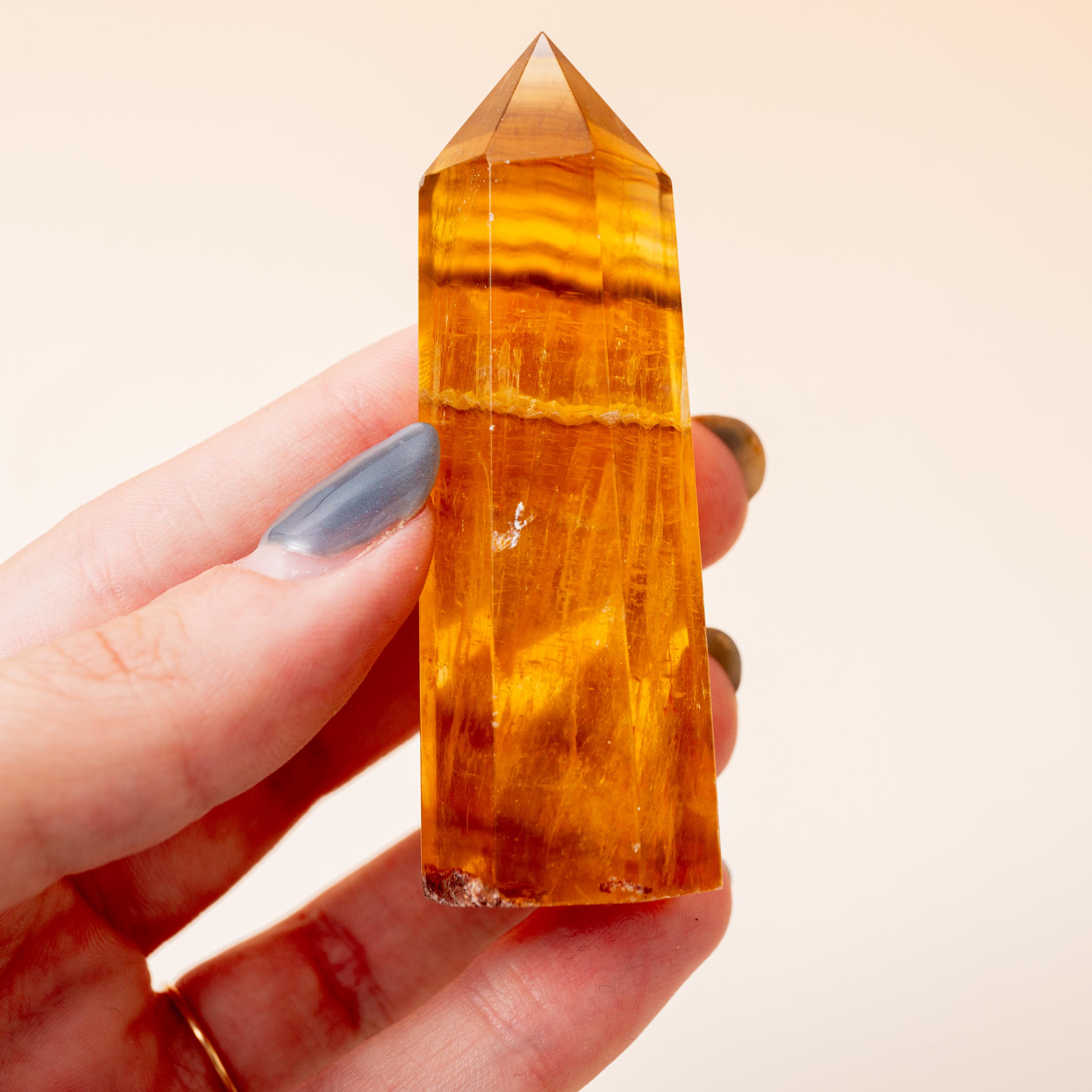 Yellow Fluorite Tower - 61g/7cm (B)