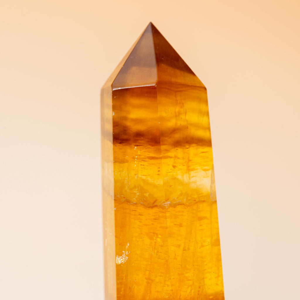 Yellow Fluorite Tower - 61g/7cm (B)
